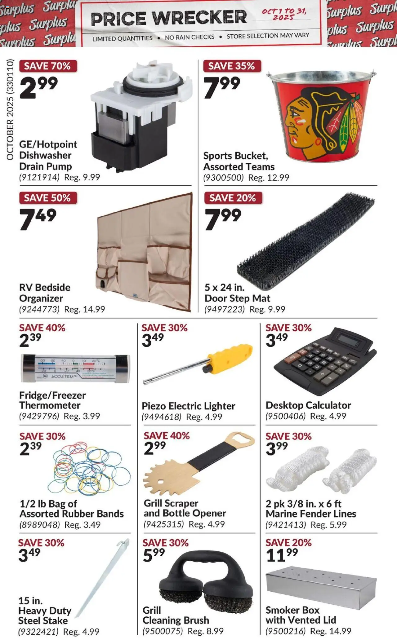 Princess Auto flyer valid from 01.10.2025 | Page: 12 | Products: Bag, Thermometer, Brush, Box