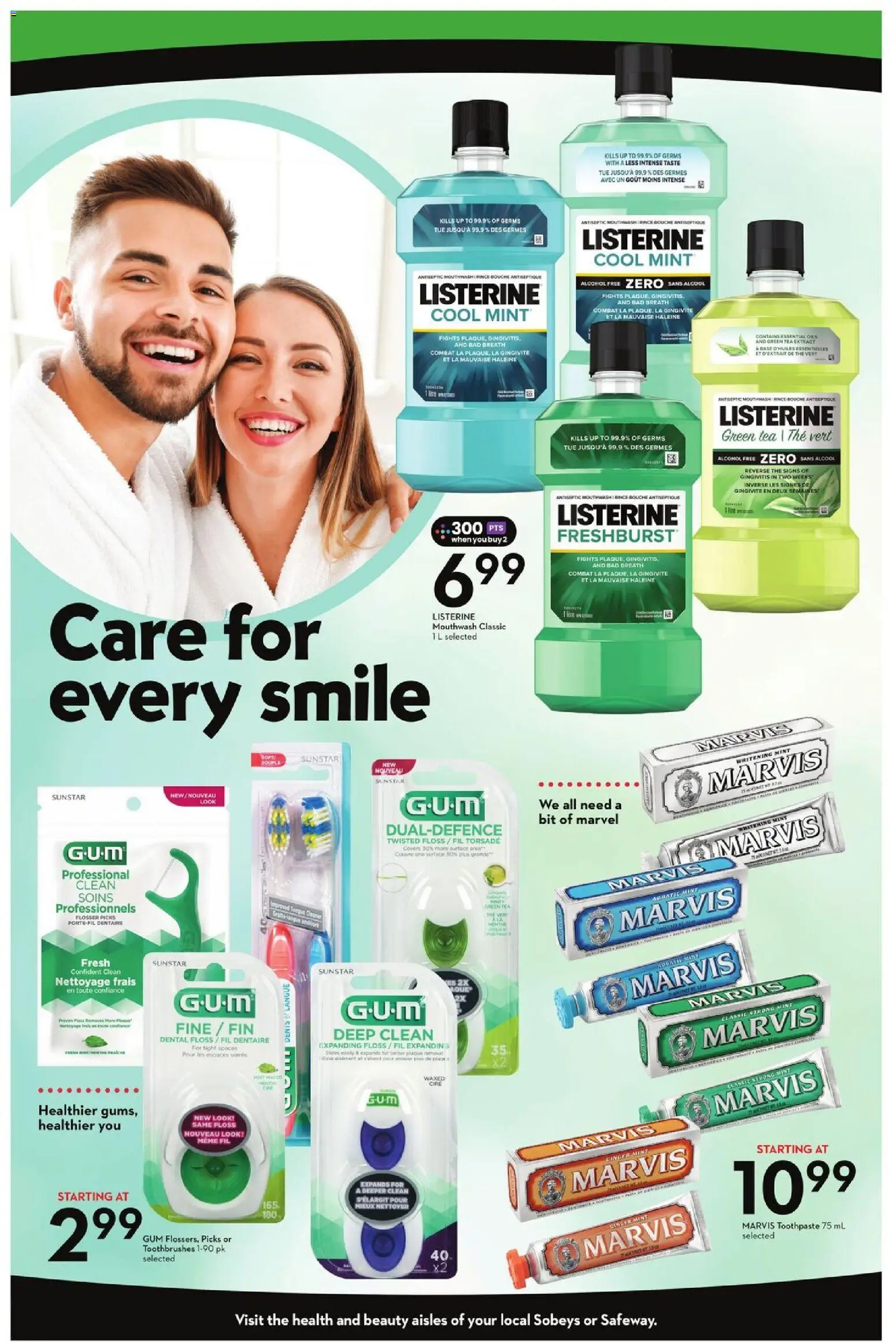Sobeys flyer valid from 12.02.2026 | Page: 7 | Products: Tea, Toothpaste, Mouthwash