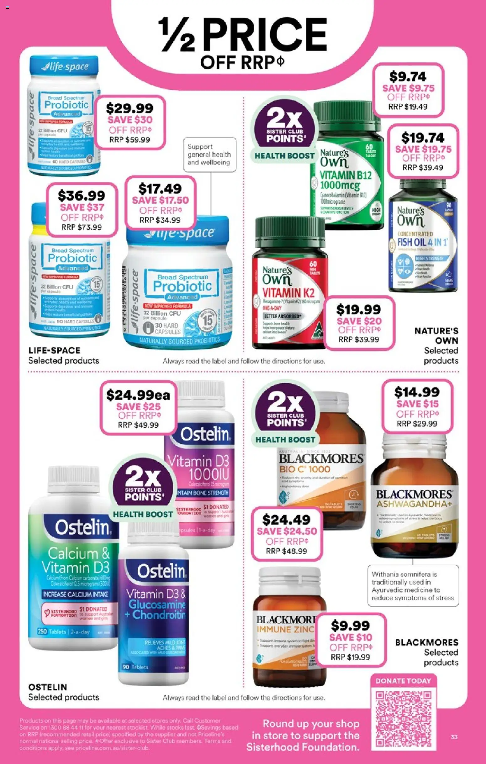 Priceline Pharmacy catalogue - valid from 23.04.2026 | Page: 33 | Products: Oil, Fish oil, Tablets, Vitamin