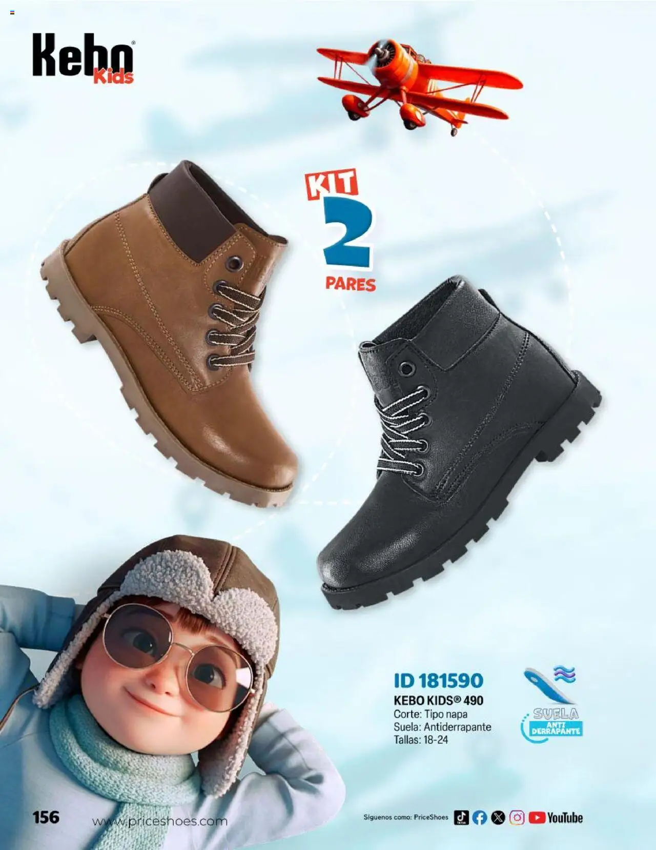 Nuevas ofertas de Price Shoes válidas en toda la República Mexicana desde el 23.04.2025. ¡Encuentra las mejores ofertas en Price Shoes catálogo Kids! | Página: 156