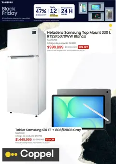 Vista previa Coppel - Black Fraiday válido desde el 26.11.2025 | Página: 5 | Productos: Top, Heladera, Tablet