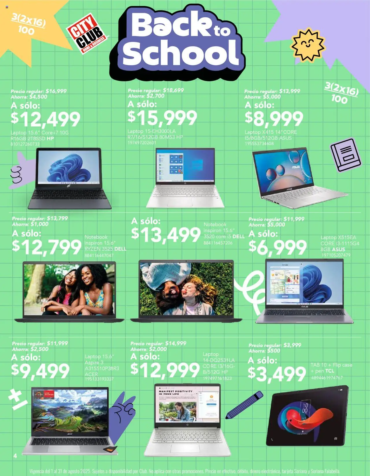 Nuevas ofertas de City Club válidas en toda la República Mexicana desde el 01.08.2025. ¡Encuentra las mejores ofertas en City Club - Catálogo! | Página: 4 | Productos: Notebook