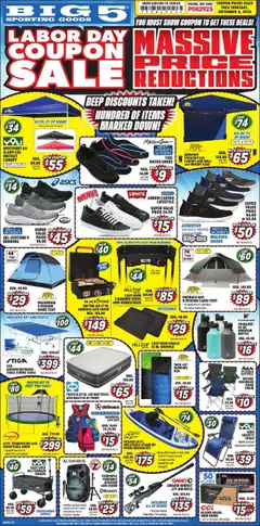 Preview of Big 5 Sporting Goods weekly ads valid from 26.08.2025