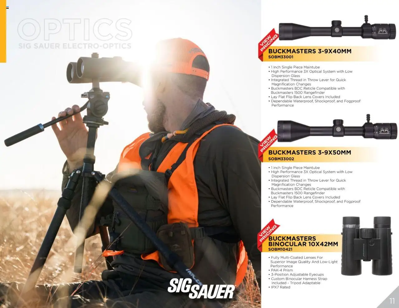 Dunham's Sports SigSauer Guide - valid from 21.08.2025 | Page: 11 | Products: Binocular, Rangefinder