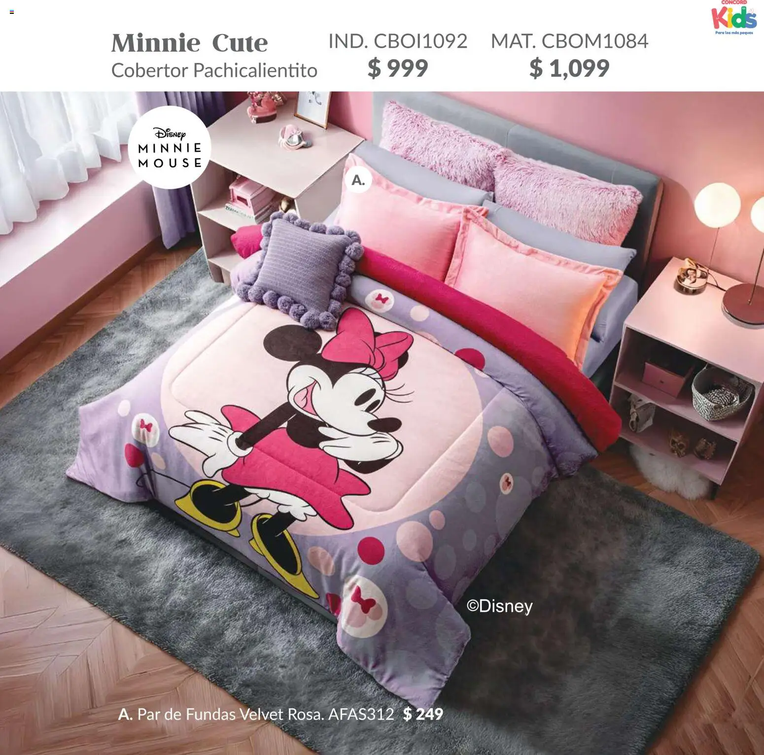 Nuevas ofertas de Colchas Concord válidas en toda la República Mexicana desde el 01.02.2026. ¡Encuentra las mejores ofertas en Colchas Concord catálogo Kids! | Página: 61 | Productos: Cobertor, Mouse