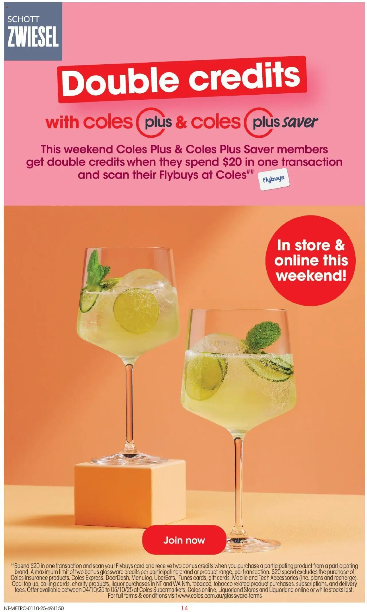 Coles catalogue - valid from 01.10.2025 | Page: 14 | Products: Glassware, Opal, Accessories, Mobile