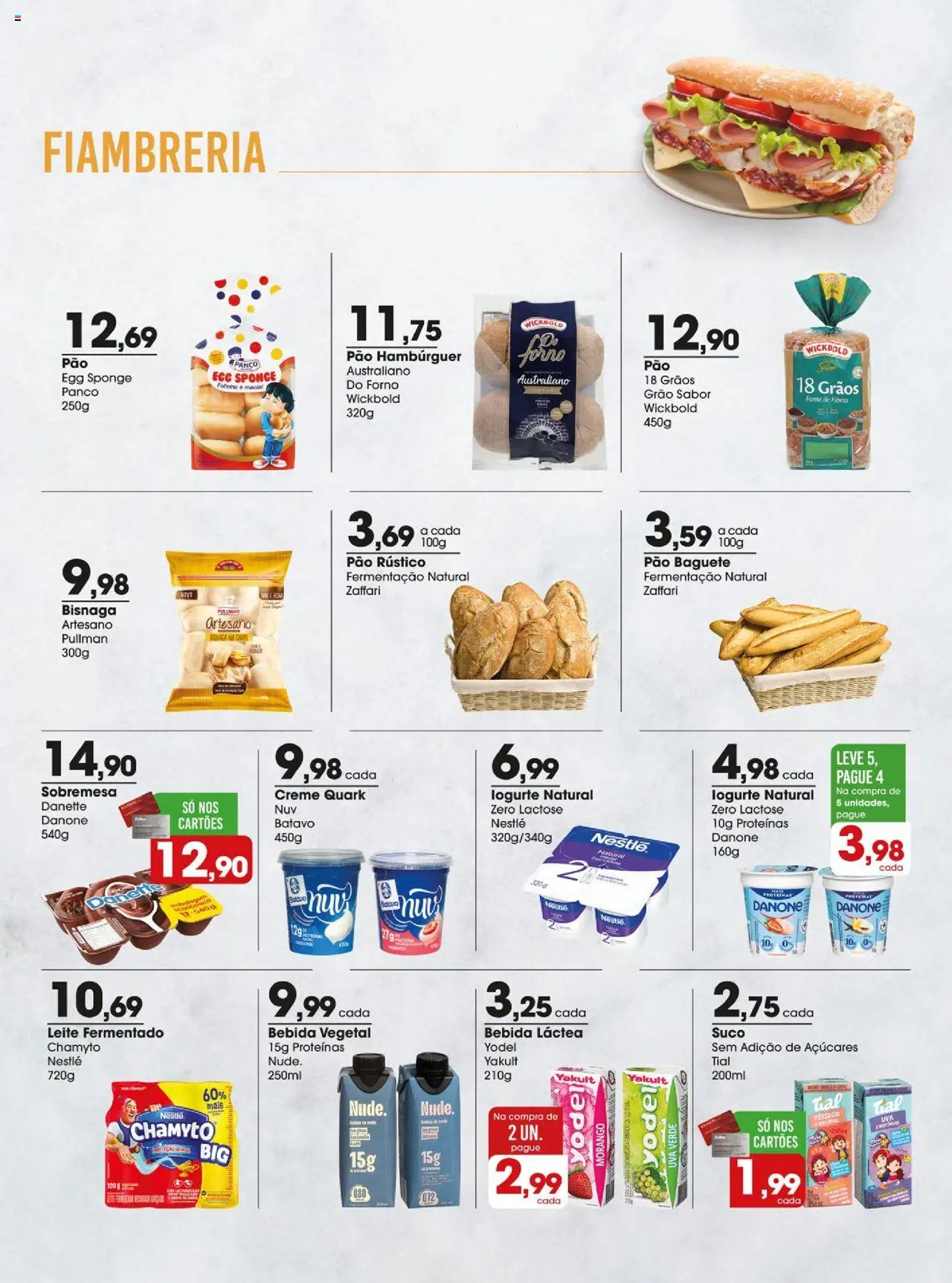 Zaffari Folheto - válido de 29.07.2025 | Página: 9 | Produtos: Forno, Creme, Hambúrguer, Bebida