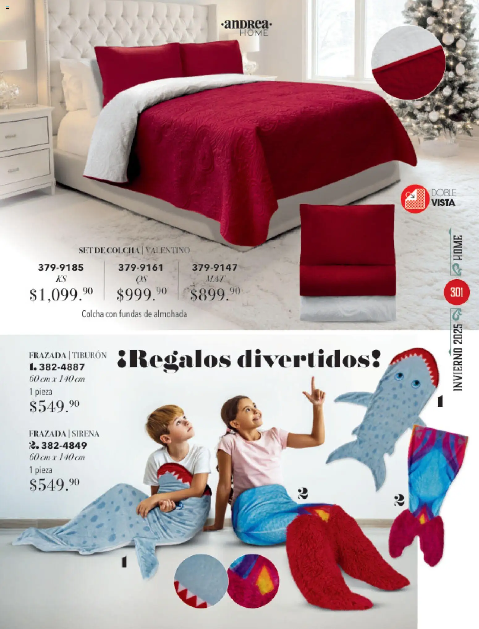 Nuevas ofertas de Andrea válidas en toda la República Mexicana desde el 26.11.2025. ¡Encuentra las mejores ofertas en Andrea catálogo Invierno! | Página: 301 | Productos: Almohada