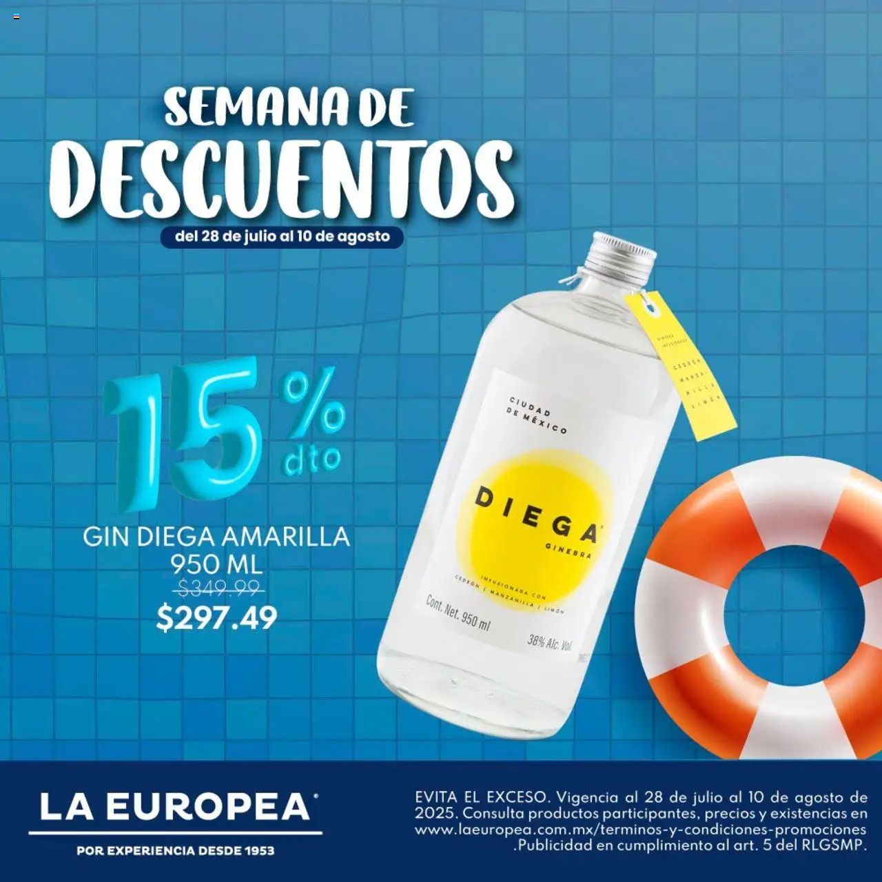 Nuevas ofertas de La Europea válidas en toda la República Mexicana desde el 28.07.2025. ¡Encuentra las mejores ofertas en La Europea - Catálogo Semana de Descuentos! | Página: 5 | Productos: Gin, Limón, Ginebra