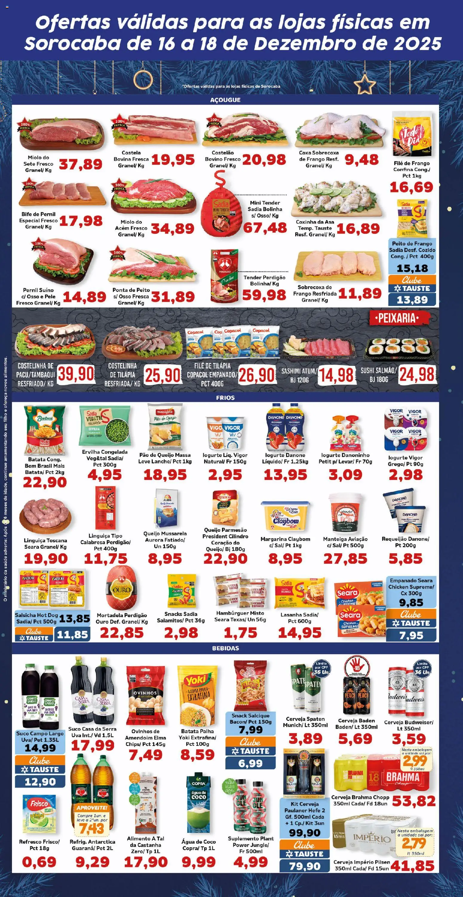 Tauste Folheto - válido de 16.12.2025 | Página: 4 | Produtos: Cama, Queijo, Mortadela, Cerveja