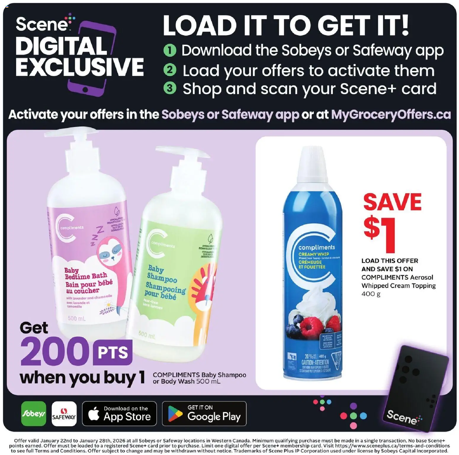 Safeway flyer valid from 22.01.2026 | Page: 19 | Products: Cream, Shampoo, Body wash, Bath