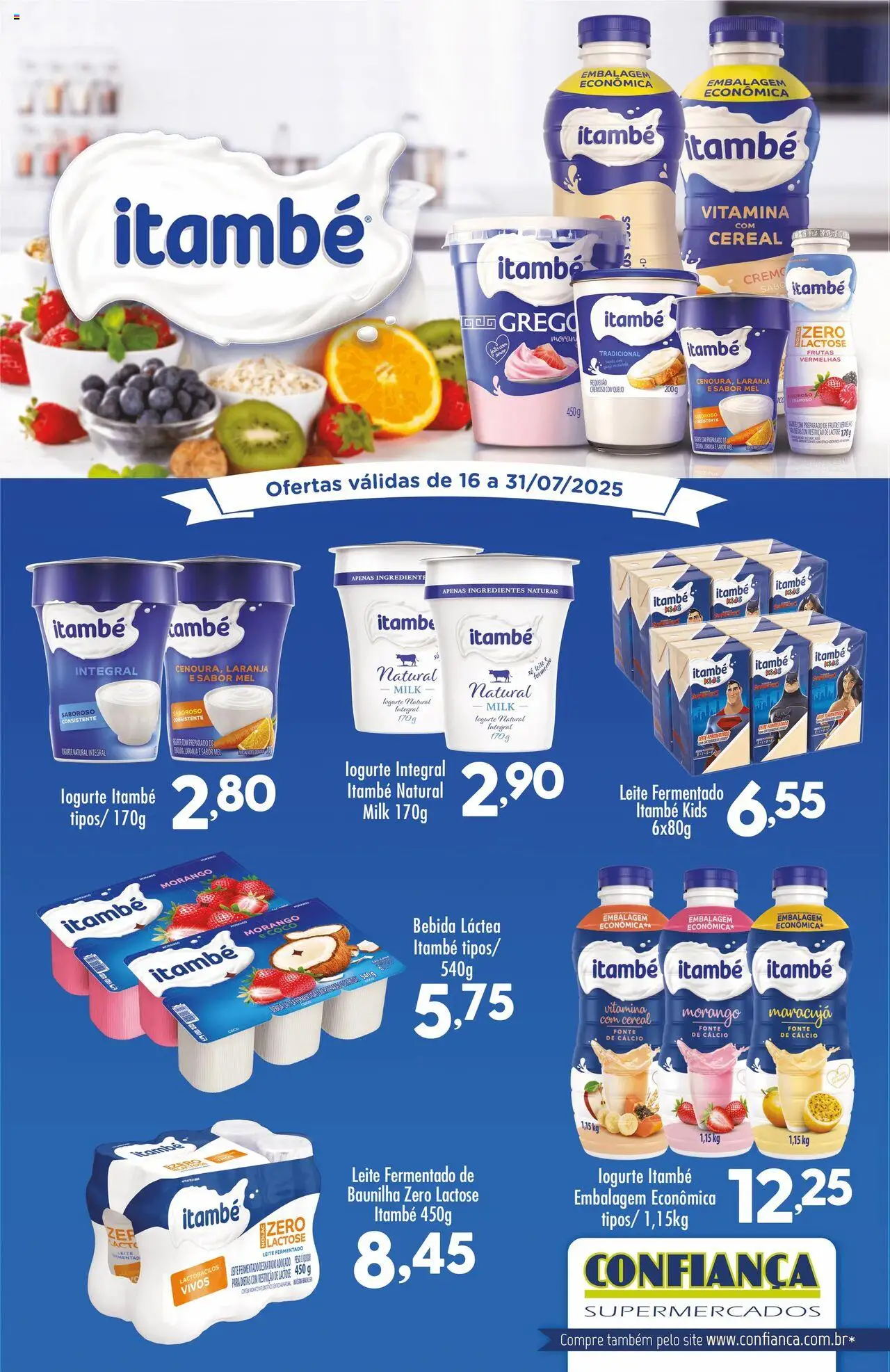Confiança Folheto - válido de 16.07.2025 | Página: 1 | Produtos: Coco, Leite, Iogurte, Mel