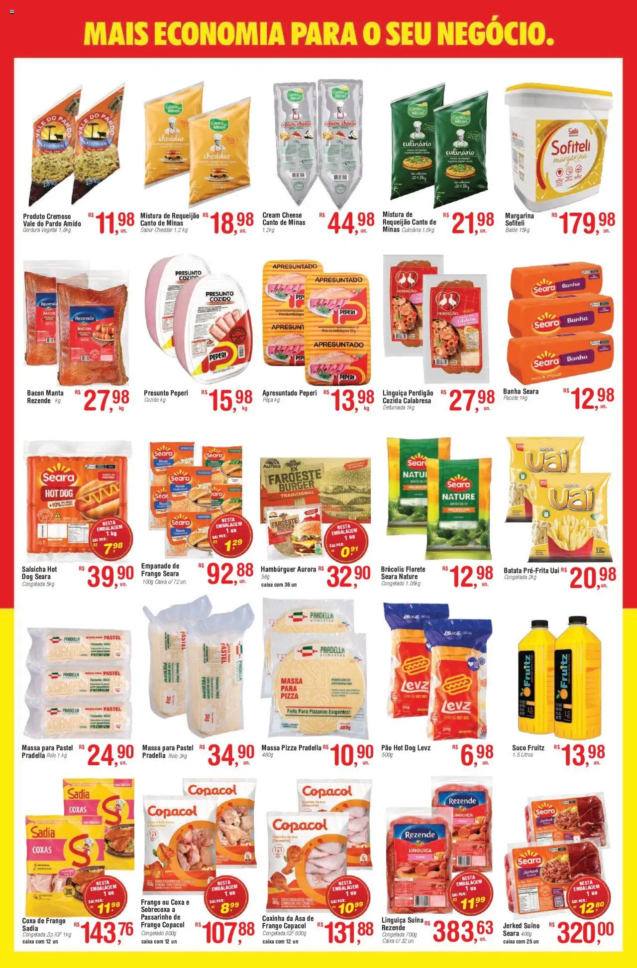 Fort Atacadista Folheto - válido de 21.07.2025 | Página: 3 | Produtos: Rolo, Cheddar, Hambúrguer, Requeijão