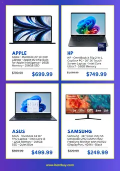 Best Buy Weekly Ad - valid from 06.08.2025 | Page: 2 | Products: Monitor, Pc, Laptop, SSD