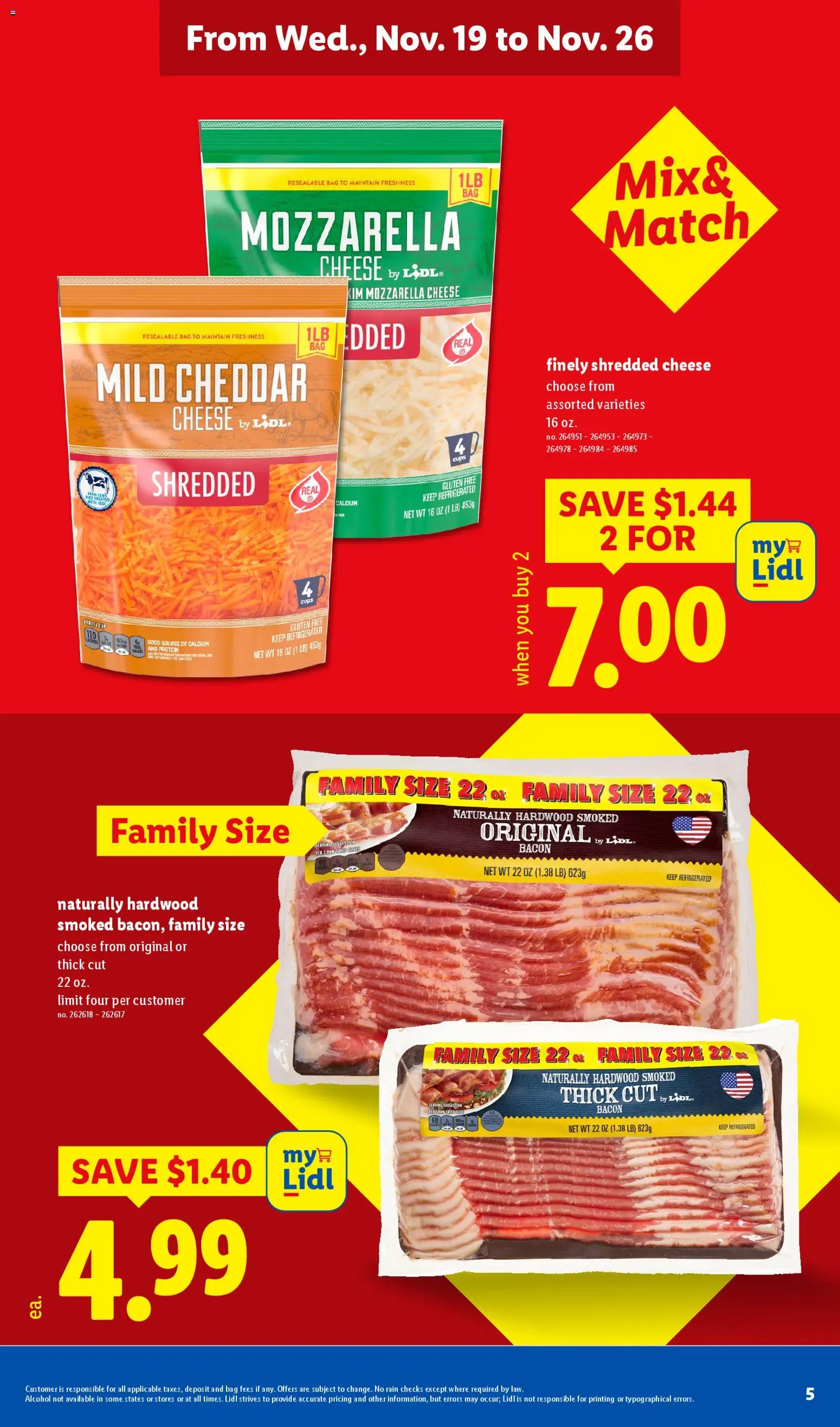 Lidl Early Black Friday - valid from 19.11.2025 | Page: 5 | Products: Pan, Cheese, Bag