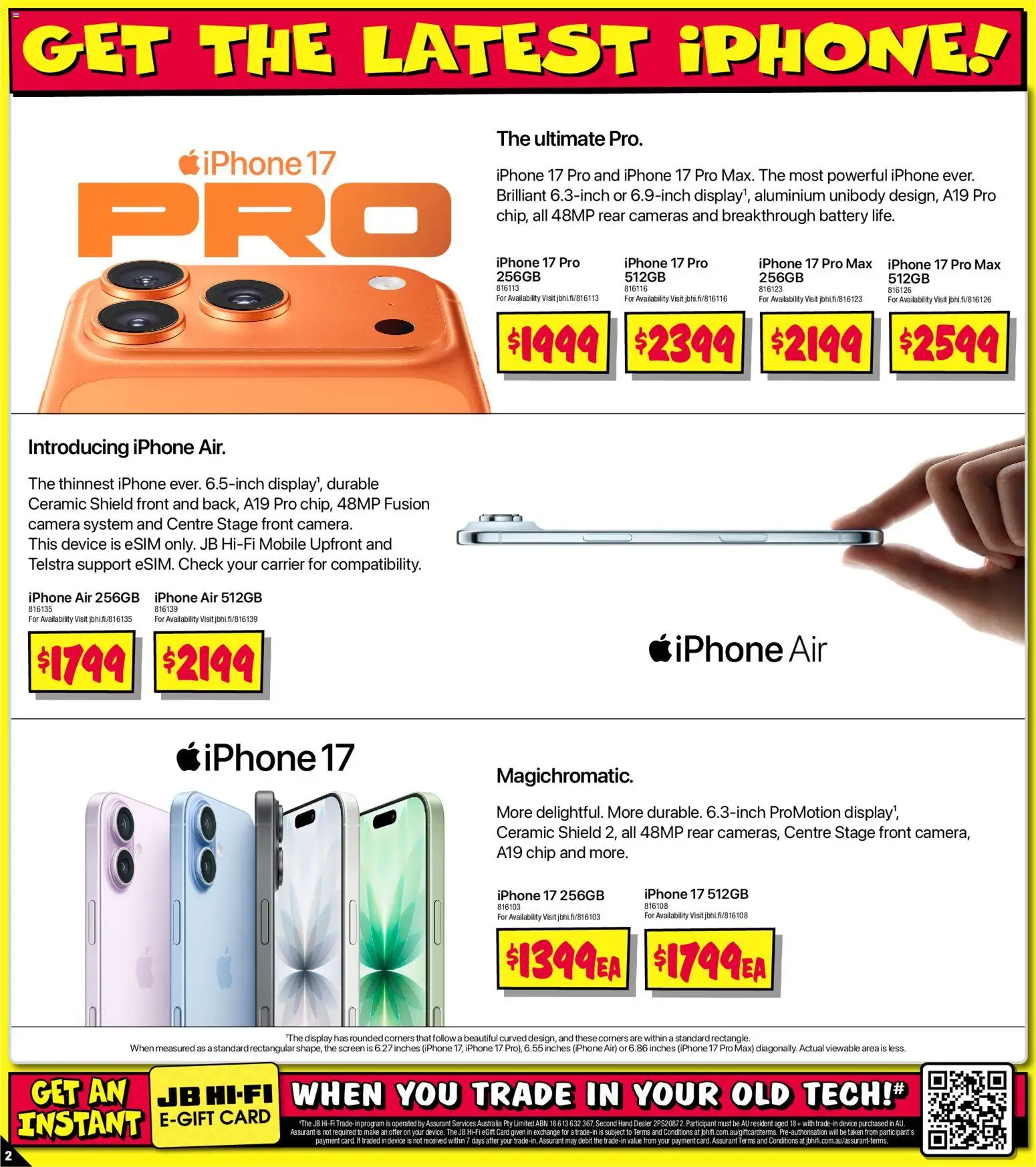 JB Hi-Fi catalogue - valid from 23.10.2025 | Page: 2 | Products: Battery, Device, Camera, Iphone