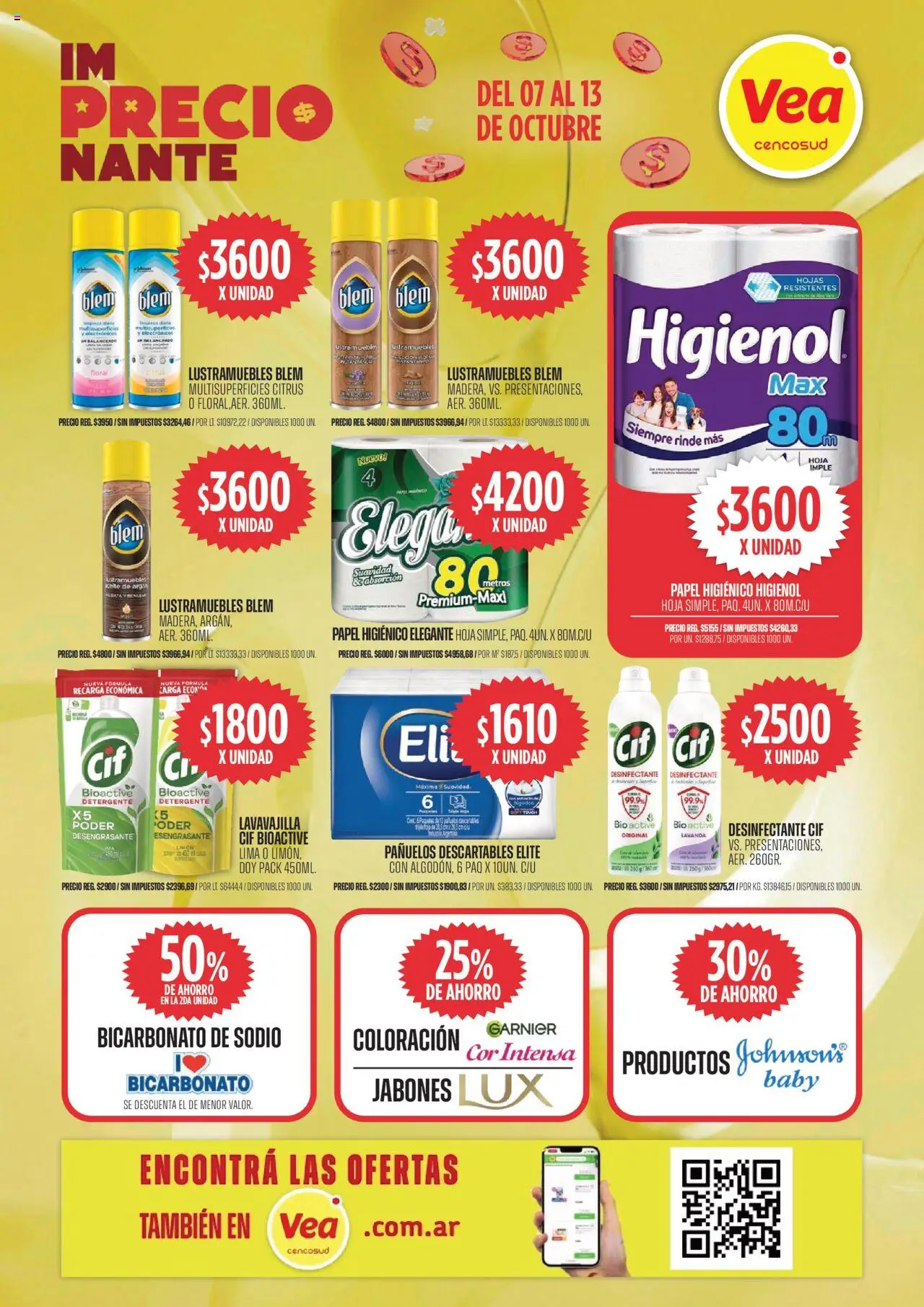 Vea - Ofertas Córdoba │ válido desde el 07.10.2025 | Página: 7 | Productos: Desinfectante, Algodón, Lima, Limón