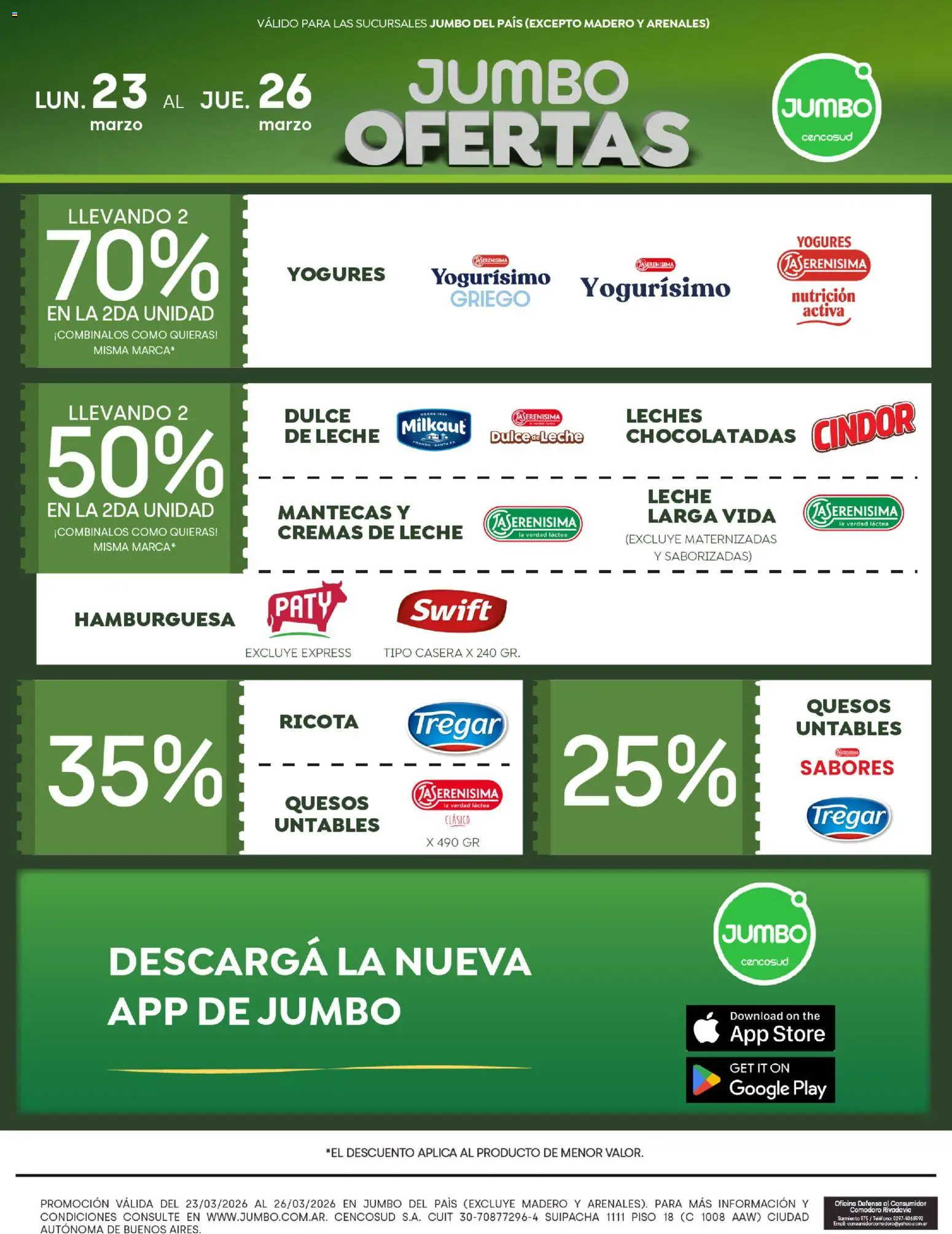 Jumbo - Ofertas | Córdoba │ válido desde el 23.03.2026 | Página: 2 | Productos: Teléfono, Leche