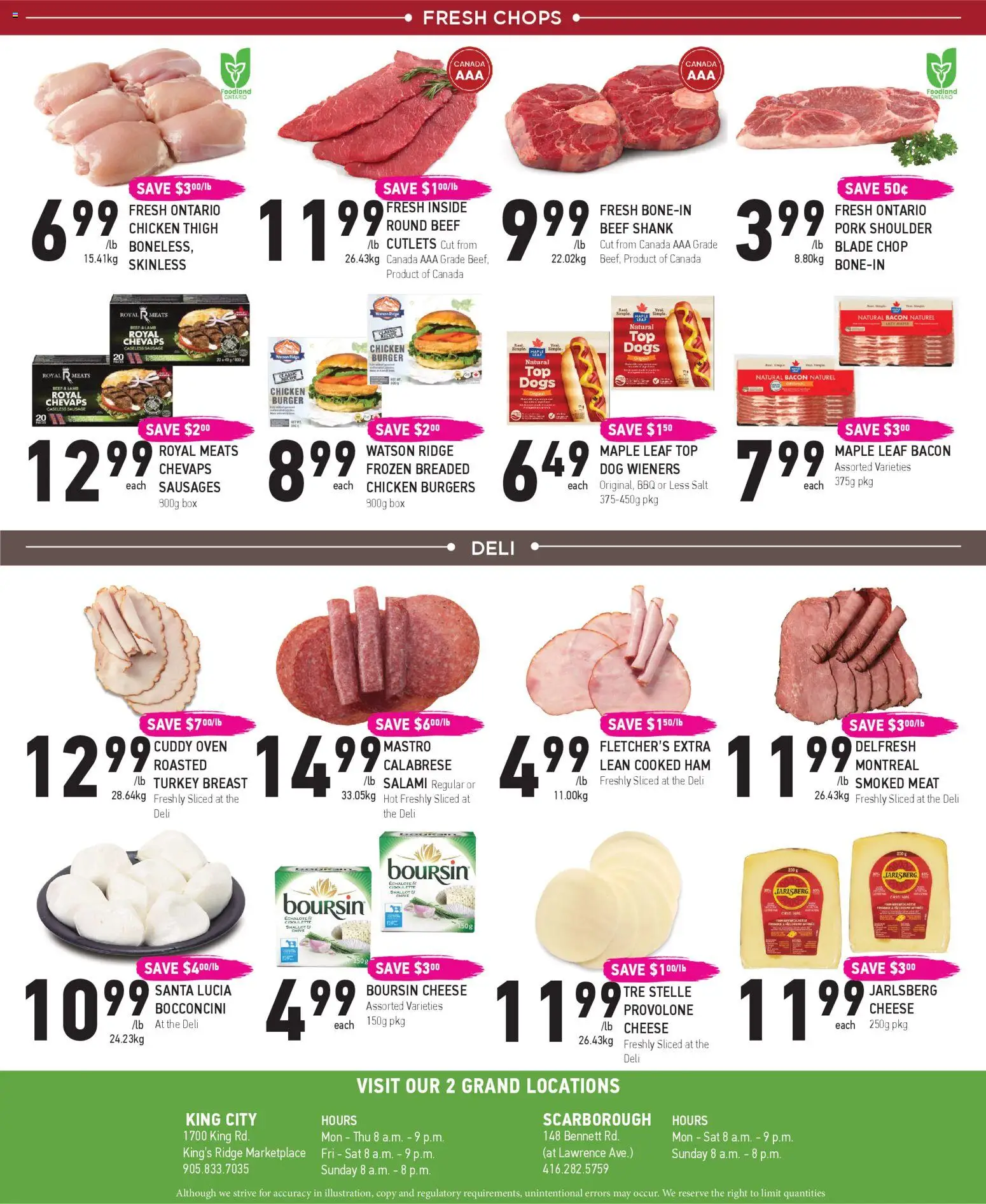 Coppas Fresh Market flyer valid from 23.04.2026 | Page: 4 | Products: Oven, Ridge, Box, Chicken