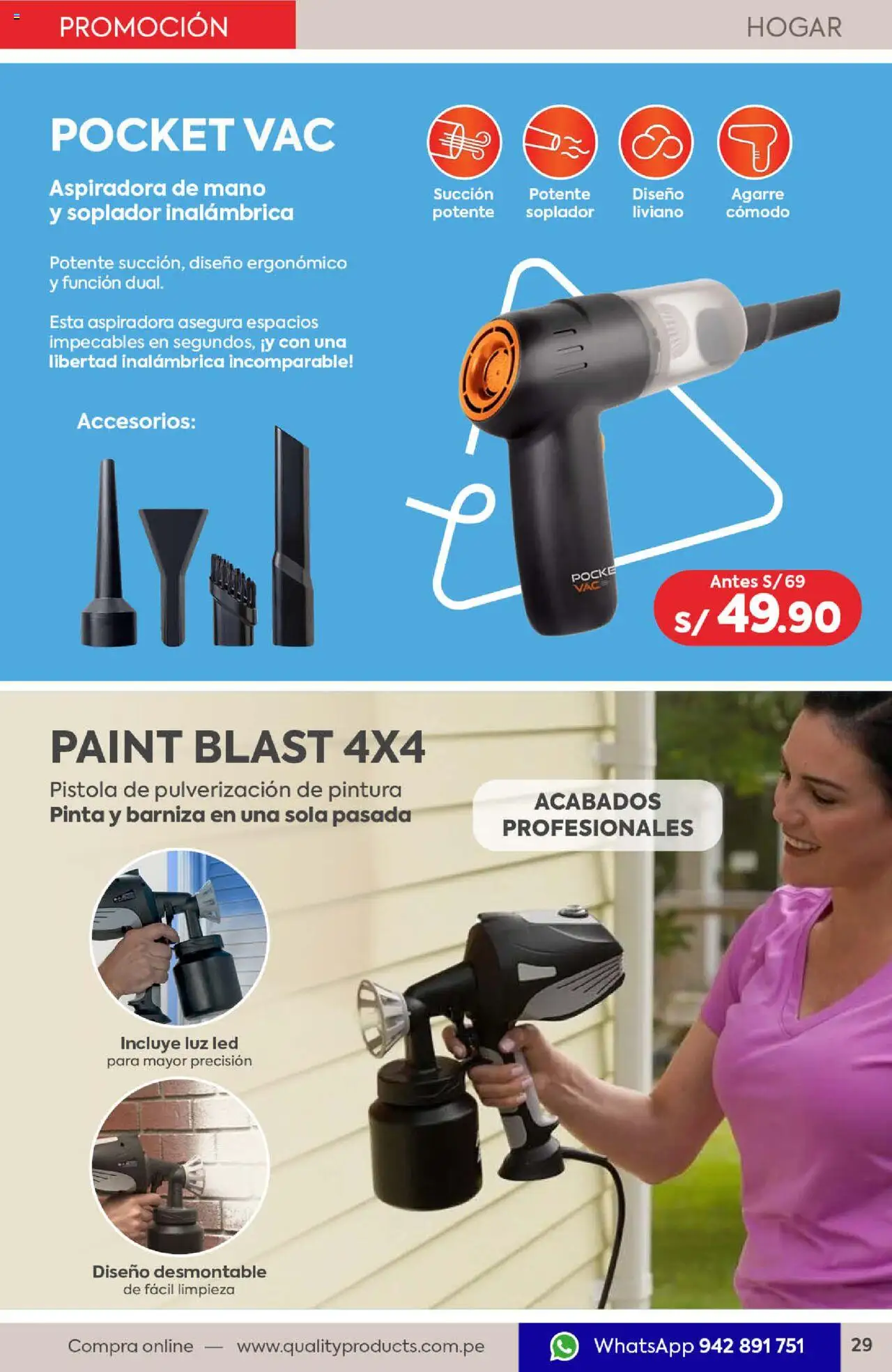 Catálogo Quality Products válido desde 01.07.2025 | Página: 29 | Productos: Aspiradora