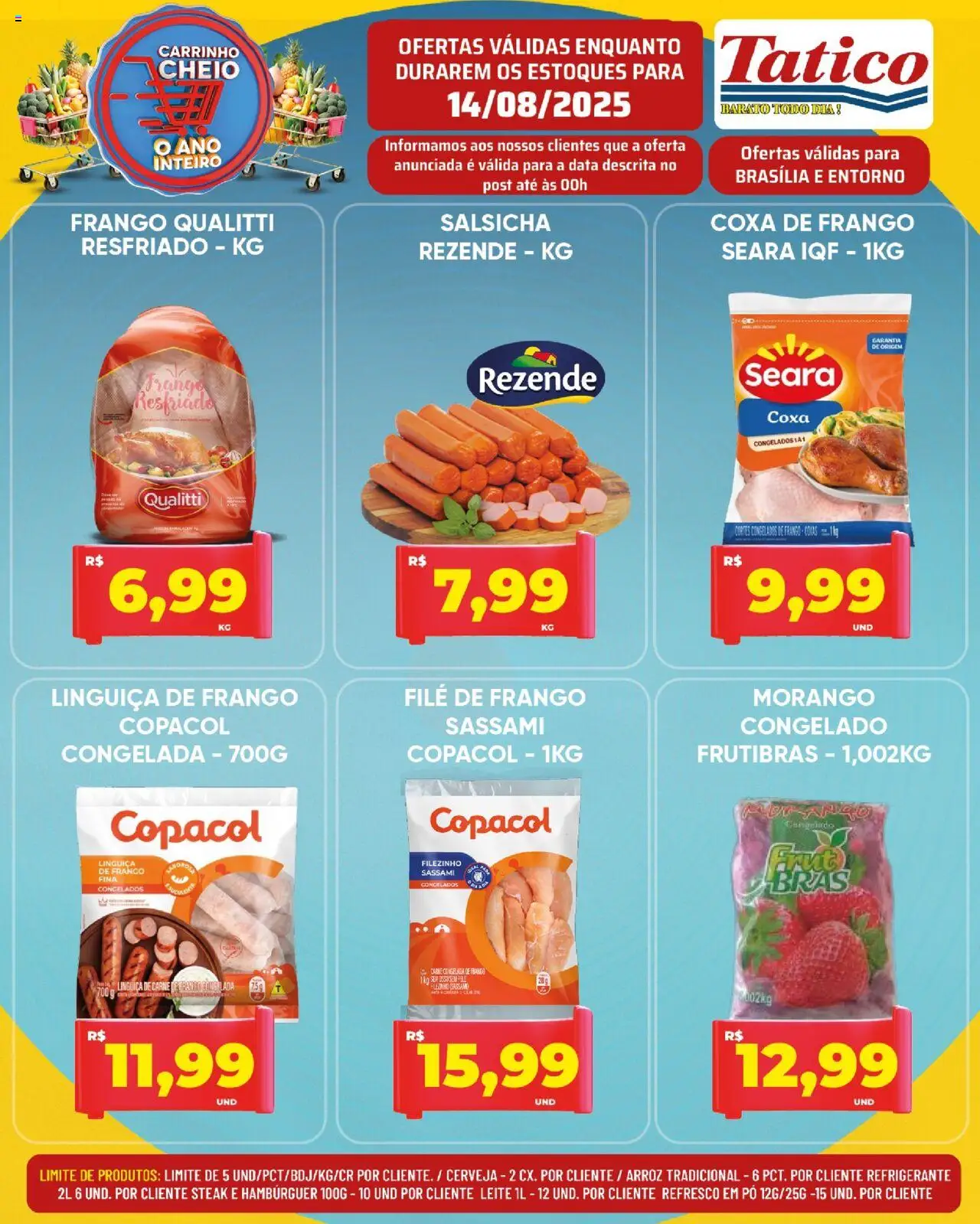 Tatico Folheto - válido de 15.08.2025 | Página: 36 | Produtos: Refresco, Salsicha, Coxa de frango, Carne