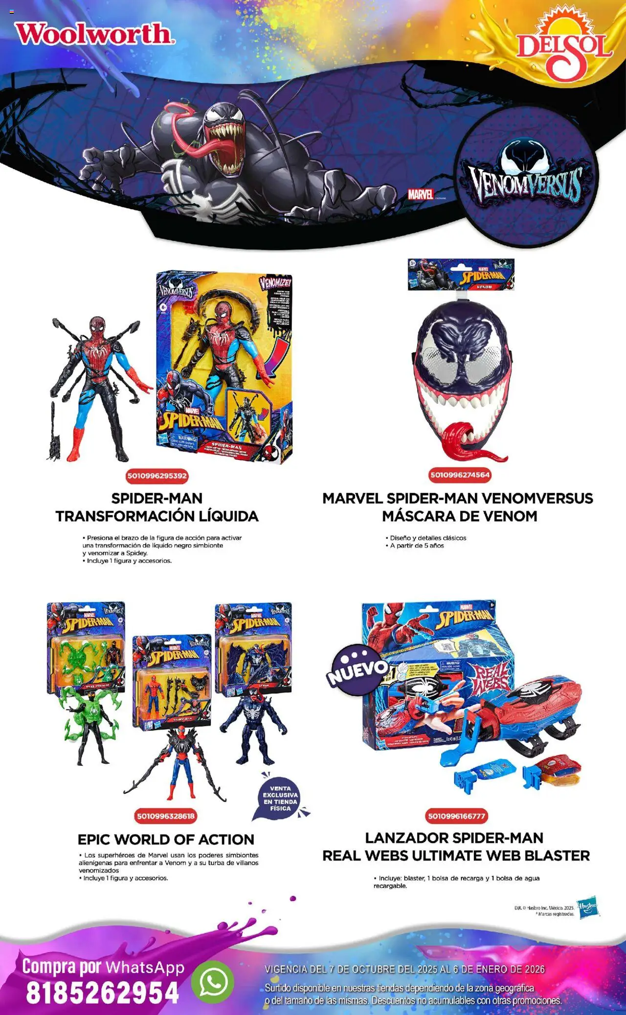 Nuevas ofertas de Del Sol y Woolworth válidas en toda la República Mexicana desde el 07.10.2025. ¡Encuentra las mejores ofertas en Del Sol y Woolworth - Catálogo Castillo Del Juguete! | Página: 137 | Productos: Bolsa, Máscara, Agua