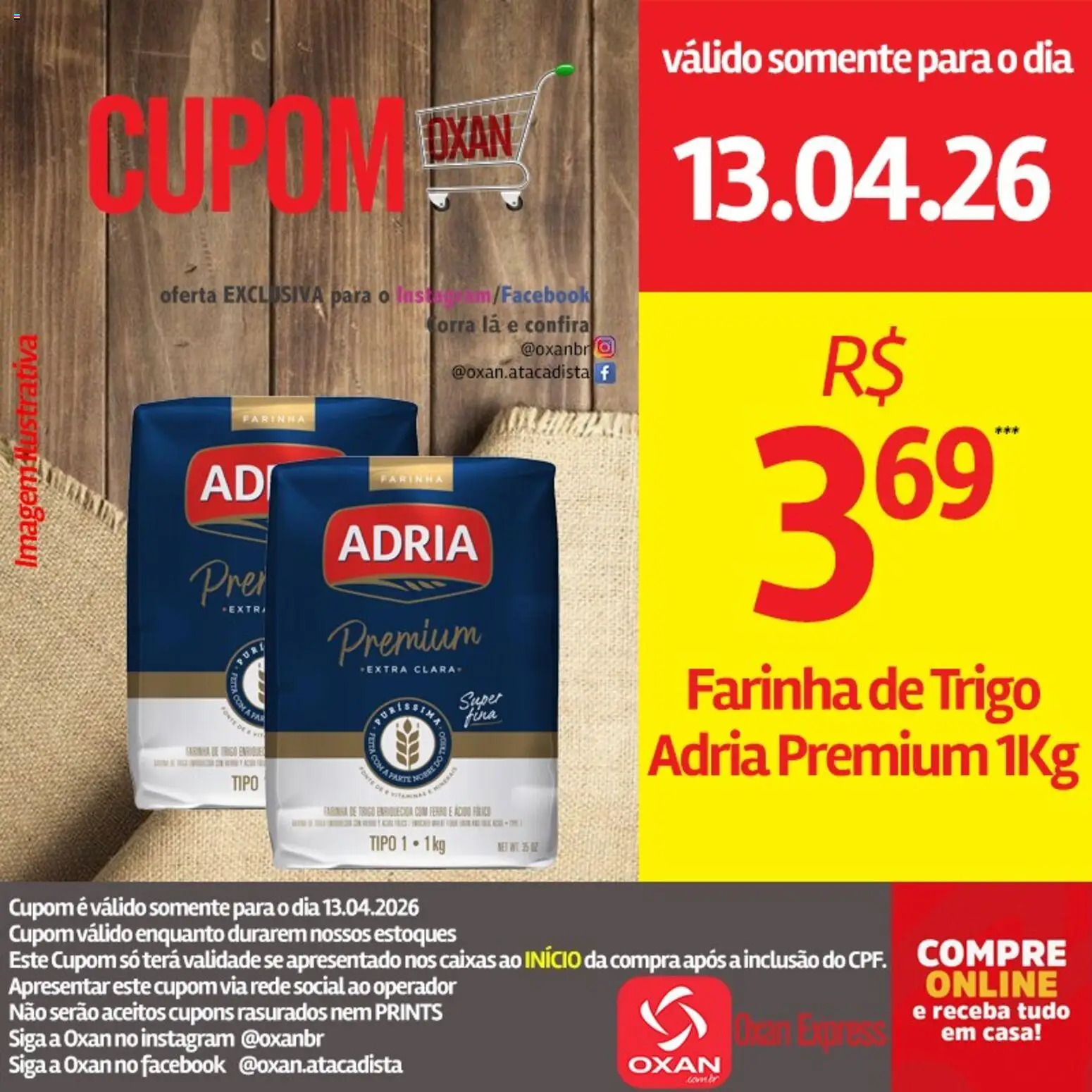 Oxan Atacadista Folheto - válido de 13.04.2026 | Página: 17 | Produtos: Ferro, Farinha de trigo