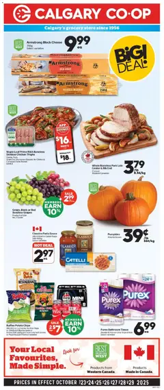 Preview of Calgary Co-op weekly flyer / circulaire from shop Calgary Co-op valid from 23.10.2025 | Page: 1