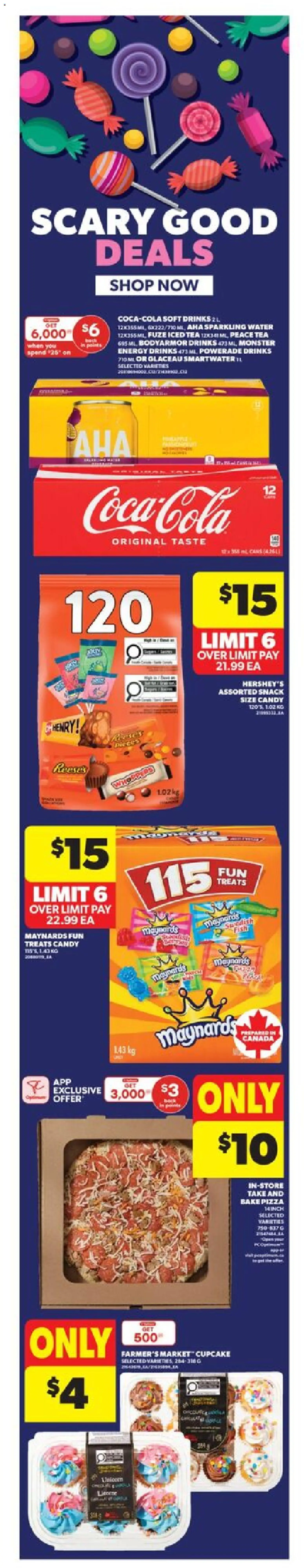 Real Canadian Superstore flyer valid from 23.10.2025 | Page: 5 | Products: Fish, Tea, Pizza