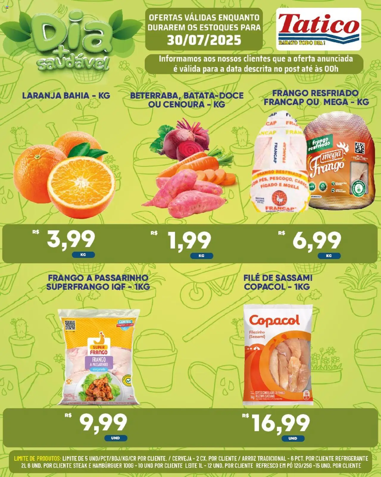 Tatico Folheto - válido de 30.07.2025 | Página: 20 | Produtos: Pó, Leite, Arroz, Frango