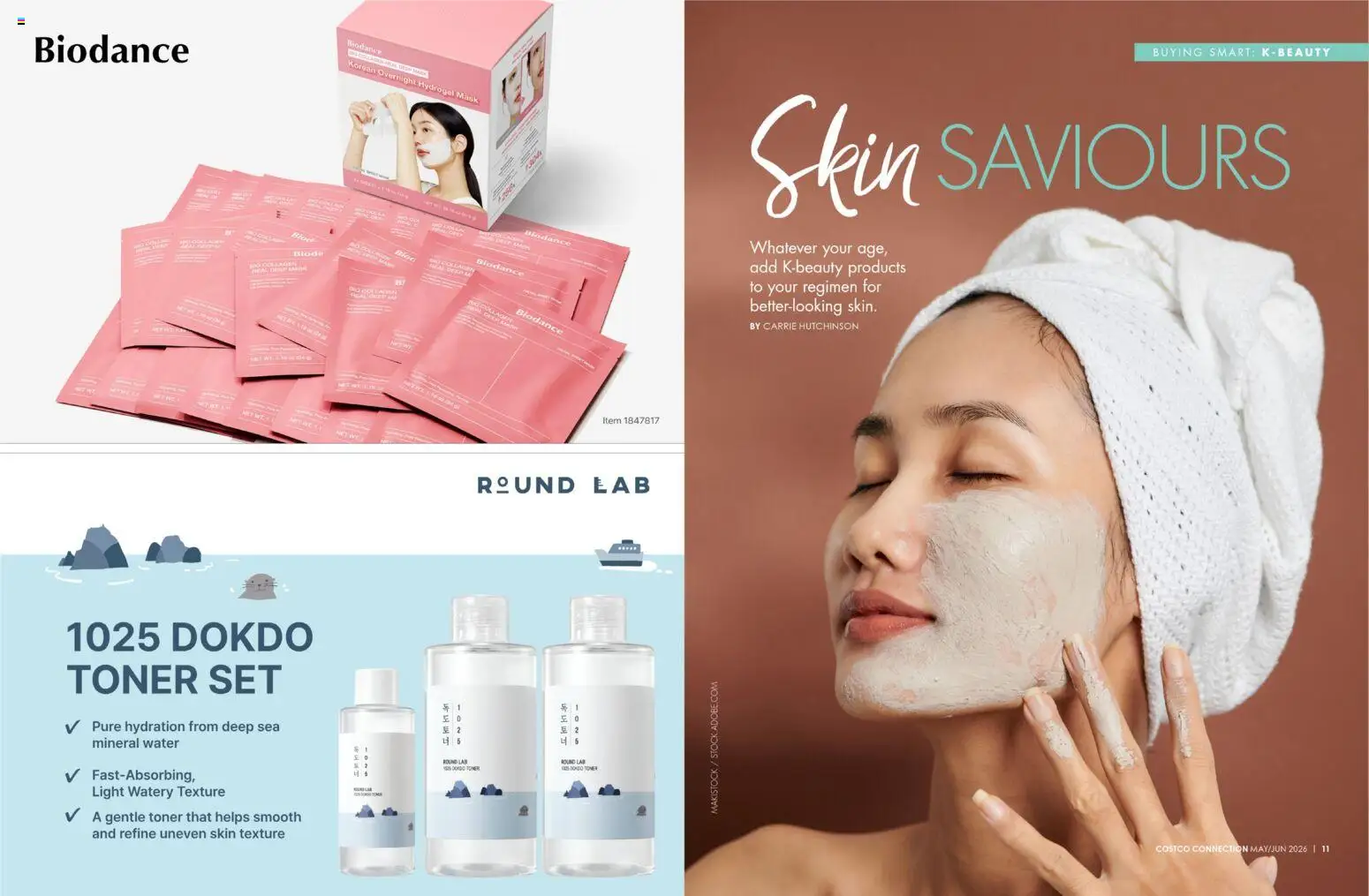 Costco catalogue - valid from 01.05.2026 | Page: 6 | Products: Mask, Water, Collagen, Toner