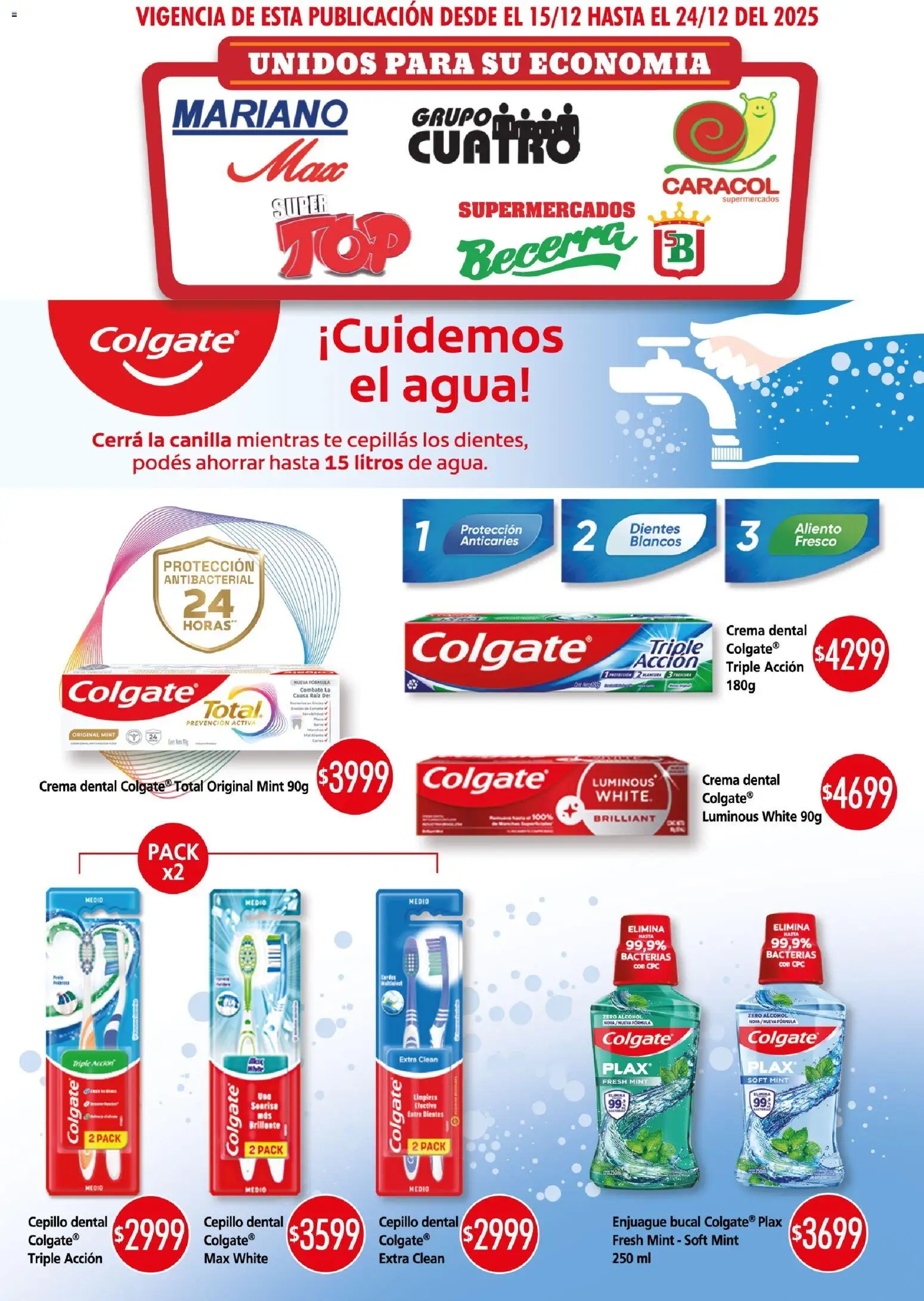 Mariano Max - Catálogo │ válido desde el 15.12.2025 | Página: 1 | Productos: Cepillo, Agua, Té, Crema