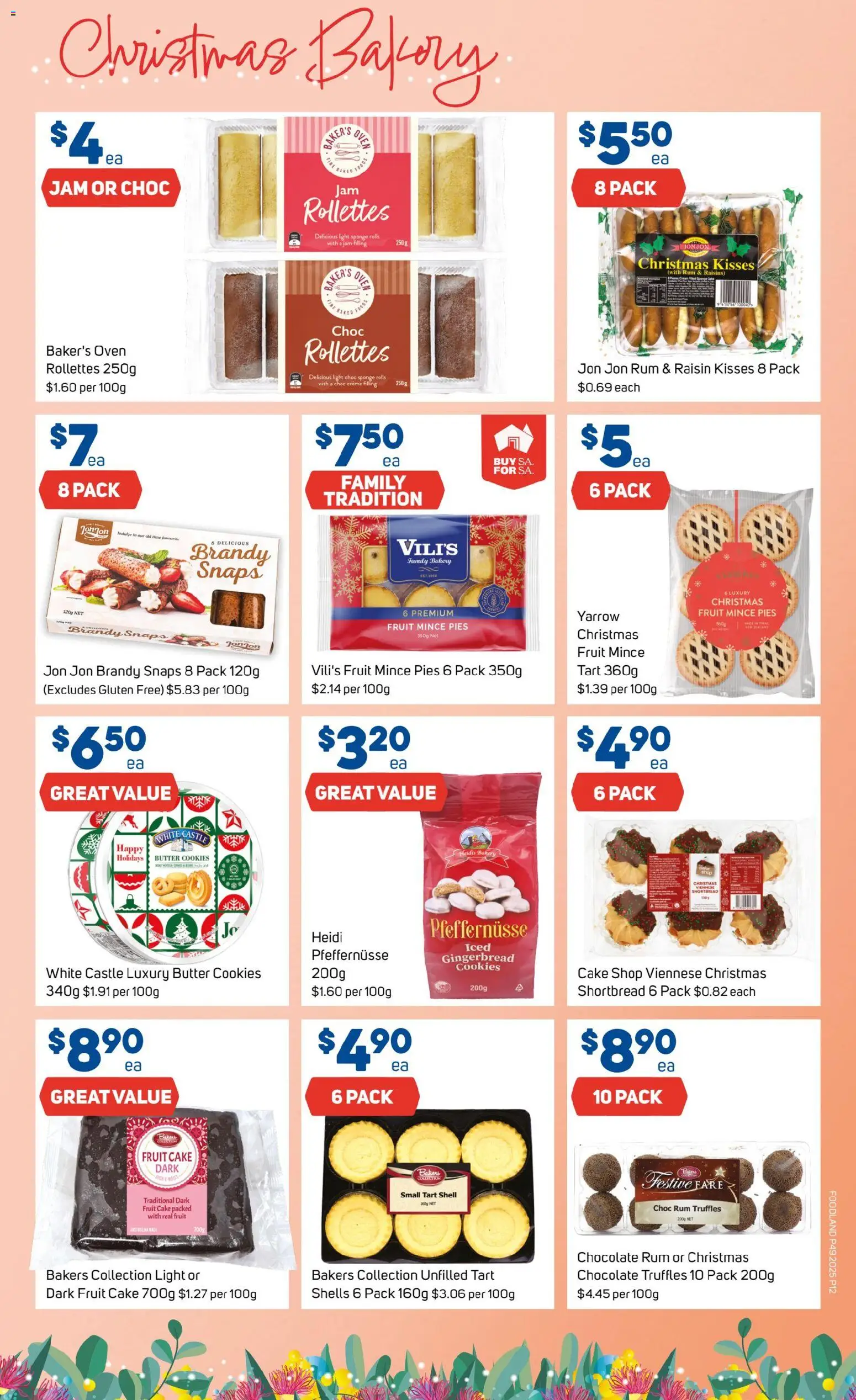 Foodland catalogue - valid from 03.12.2025 | Page: 12 | Products: Chocolate, Raisins, Sponge, Oven