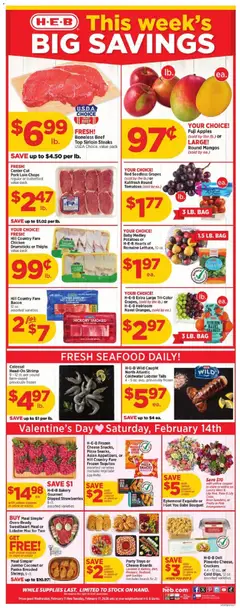 Preview of H-E-B weekly ads valid from 11.02.2026