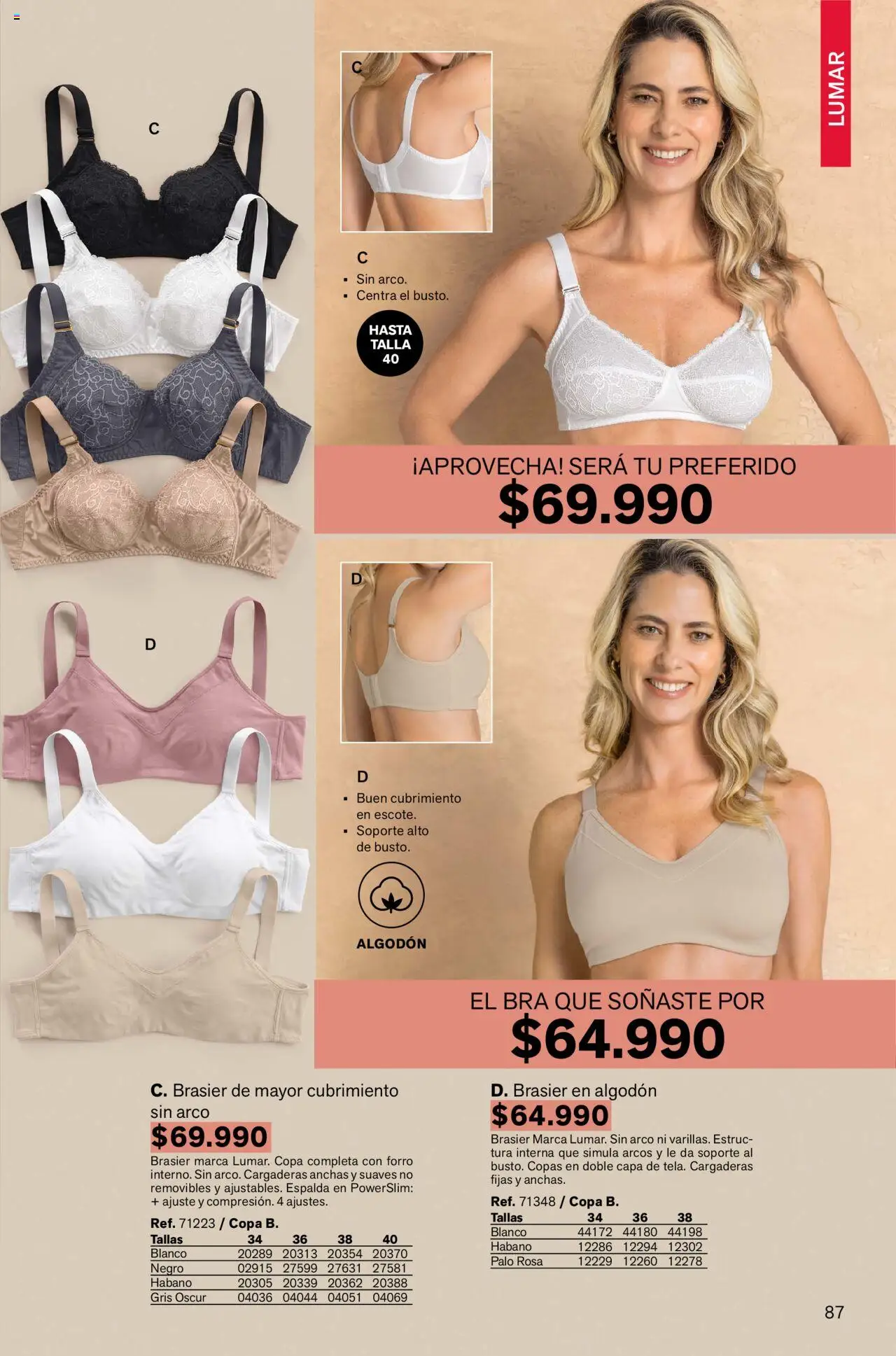 Leonisa revista - valida desde el 01.10.2025 | Página: 87 | Productos: Algodón, Brasier