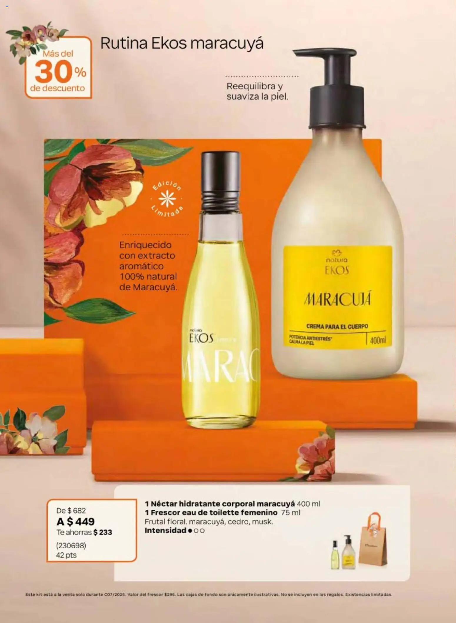 Nuevas ofertas de Natura válidas en toda la República Mexicana desde el 24.04.2026. ¡Encuentra las mejores ofertas en Natura campaña 7 2026! | Página: 20 | Productos: Crema, Té, Eau de toilette