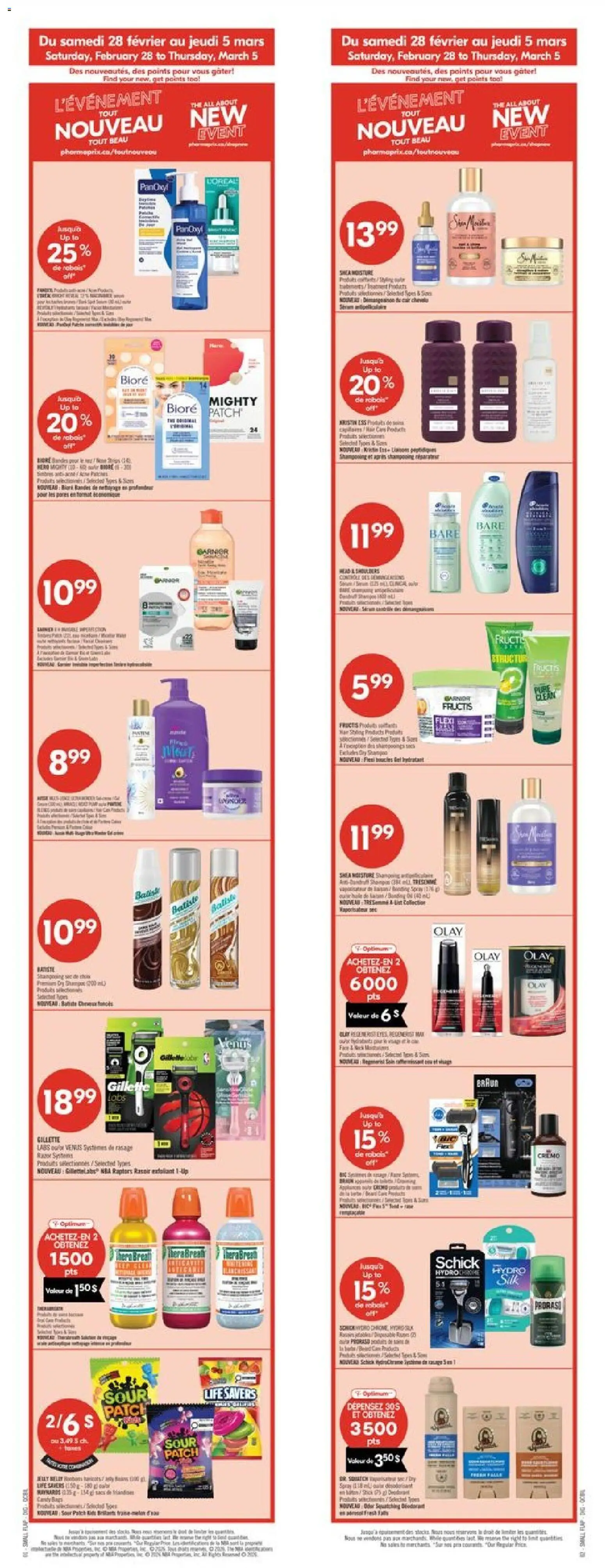 Pharmaprix flyer valid from 27.02.2026 | Page: 2 | Products: Shampoo, Deodorant, Mouthwash