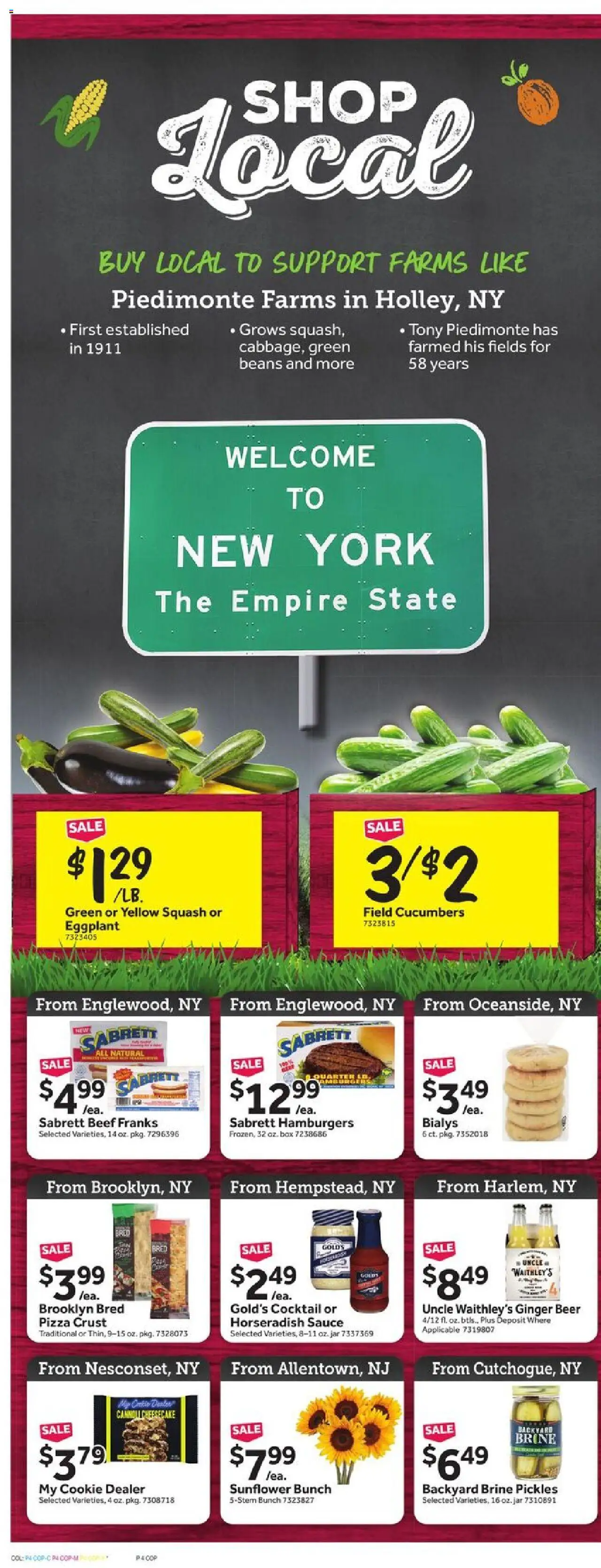 Stop & Shop Weekly Circular - NY - valid from 01.08.2025 | Page: 8 | Products: Pizza, Beef, Cucumbers, Sauce