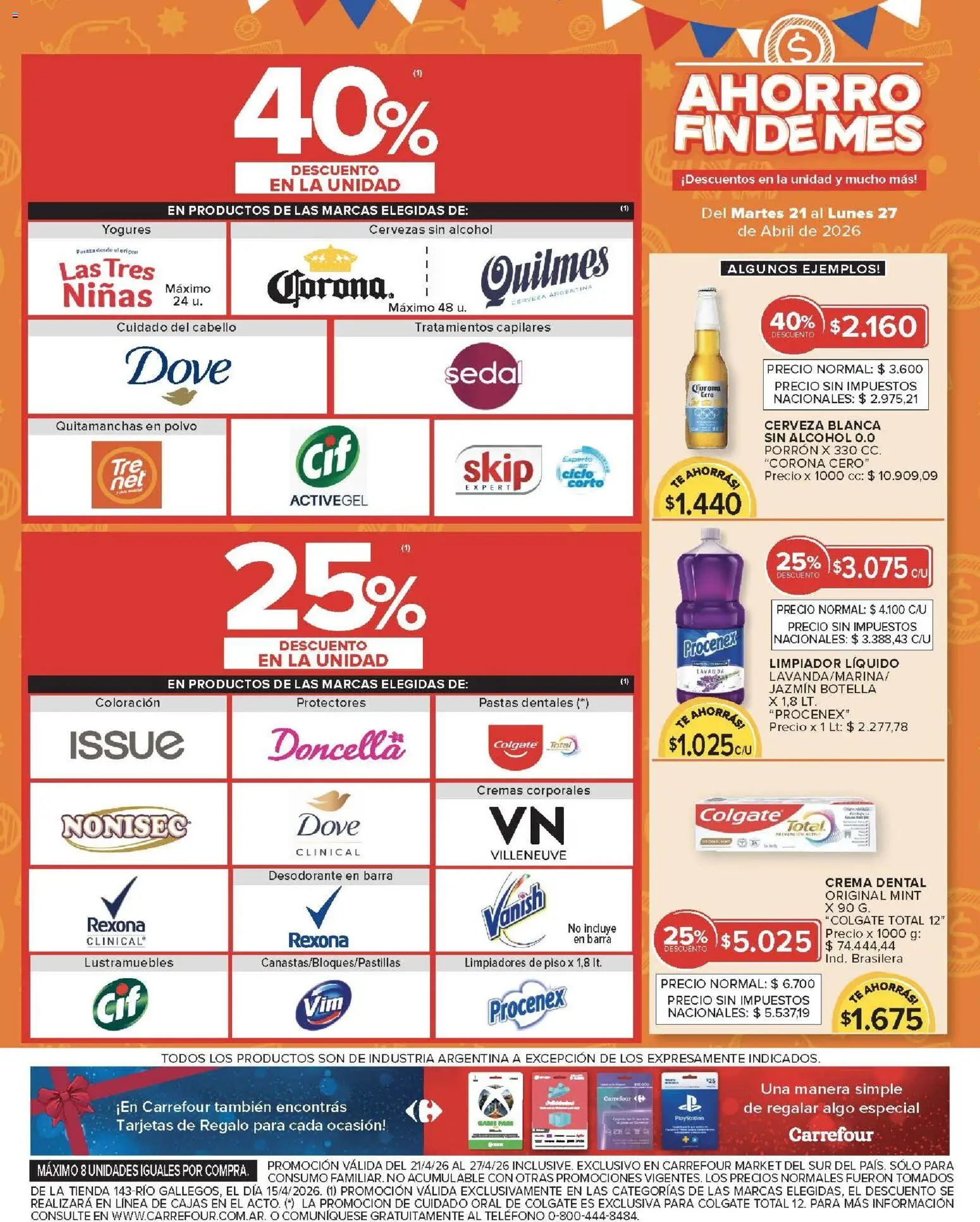 Carrefour Market - Carrefour Market  │ válido desde el 21.04.2026 | Página: 7 | Productos: Lustramuebles, Botella, Desodorante, Limpiador