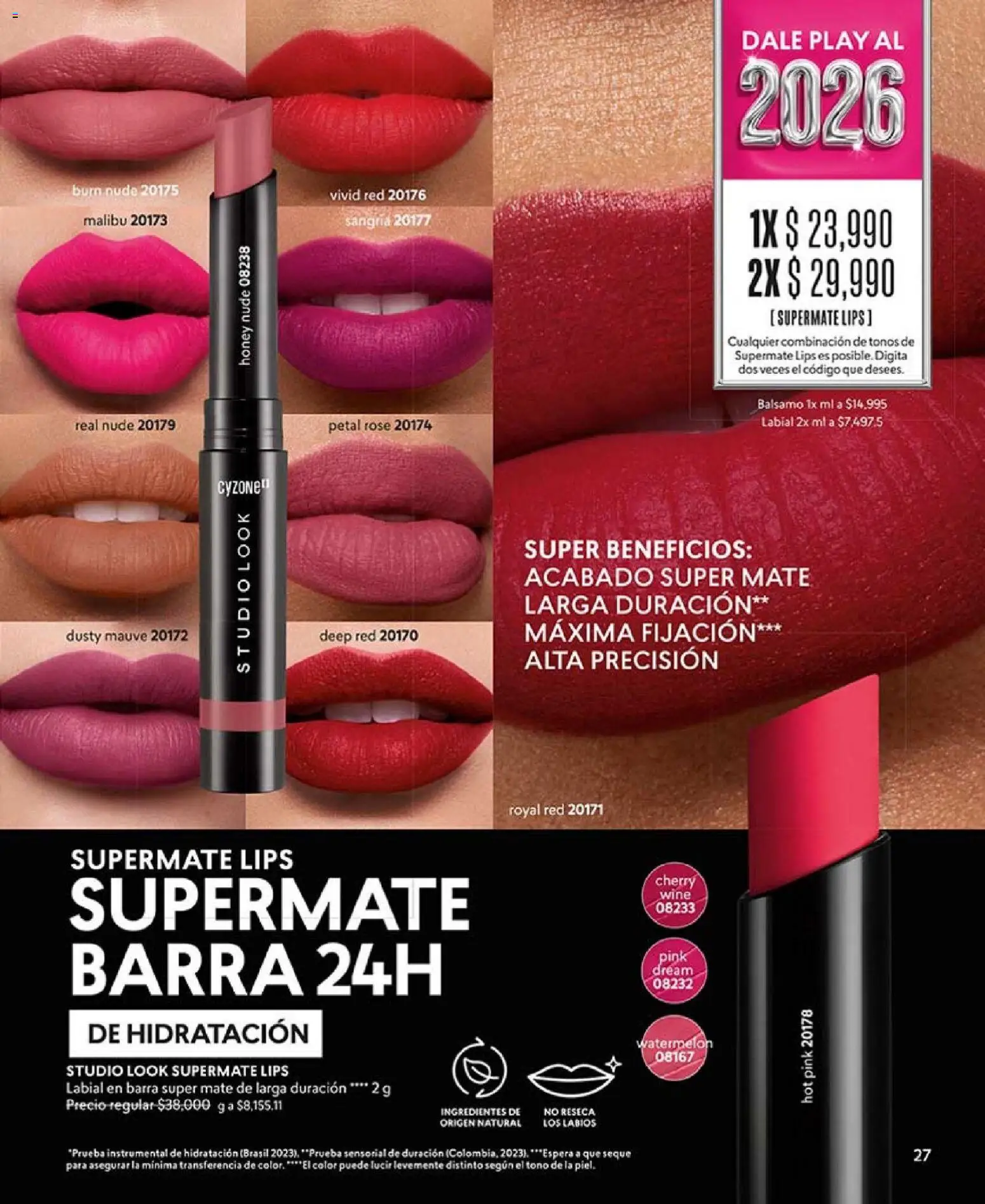 CyZone revista - valida desde el 01.01.2026 | Página: 27 | Productos: Bálsamo, Combinación