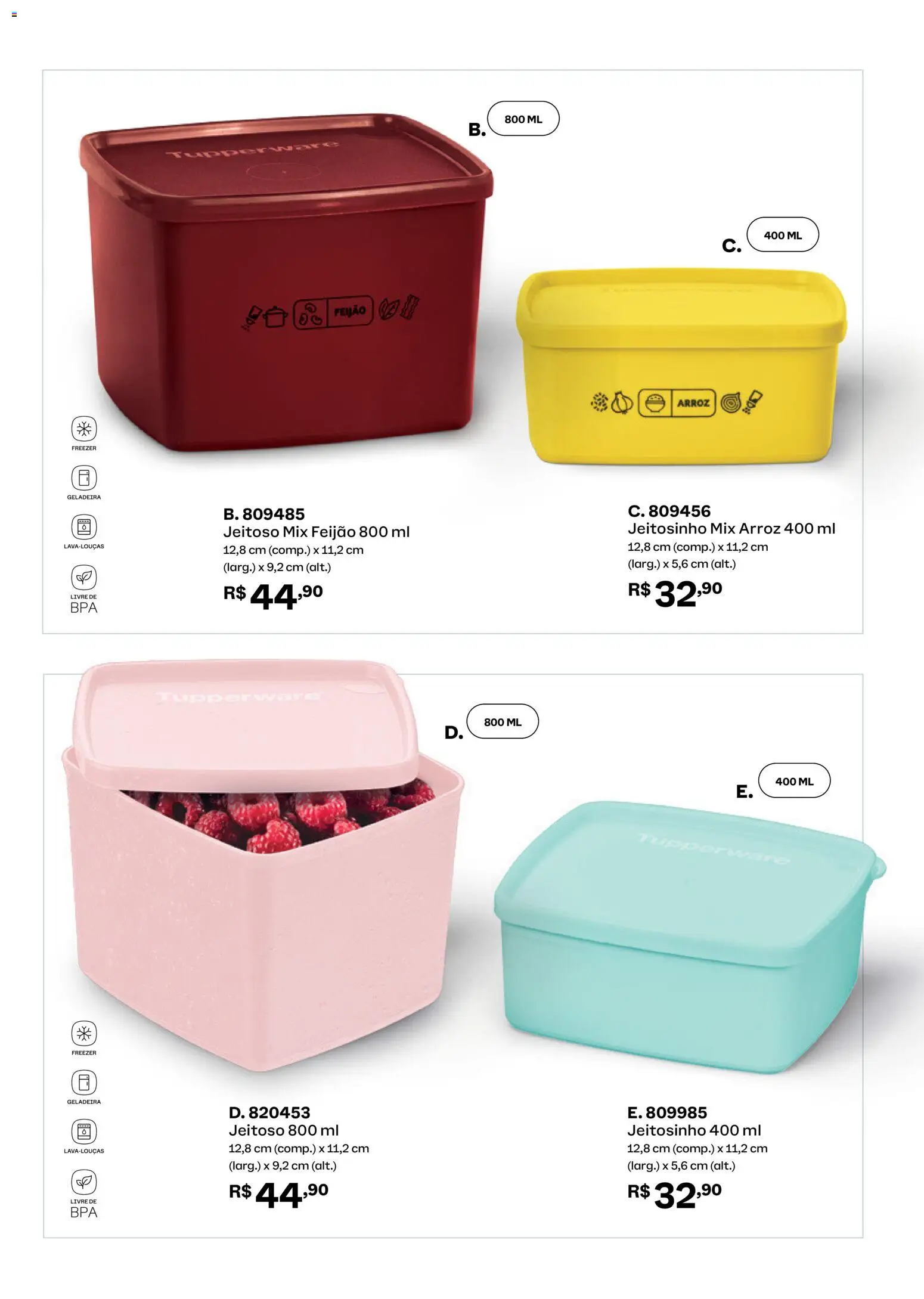 Tupperware Folheto - válido de 01.02.2026 | Página: 69 | Produtos: Geladeira, Feijão, Freezer, Arroz