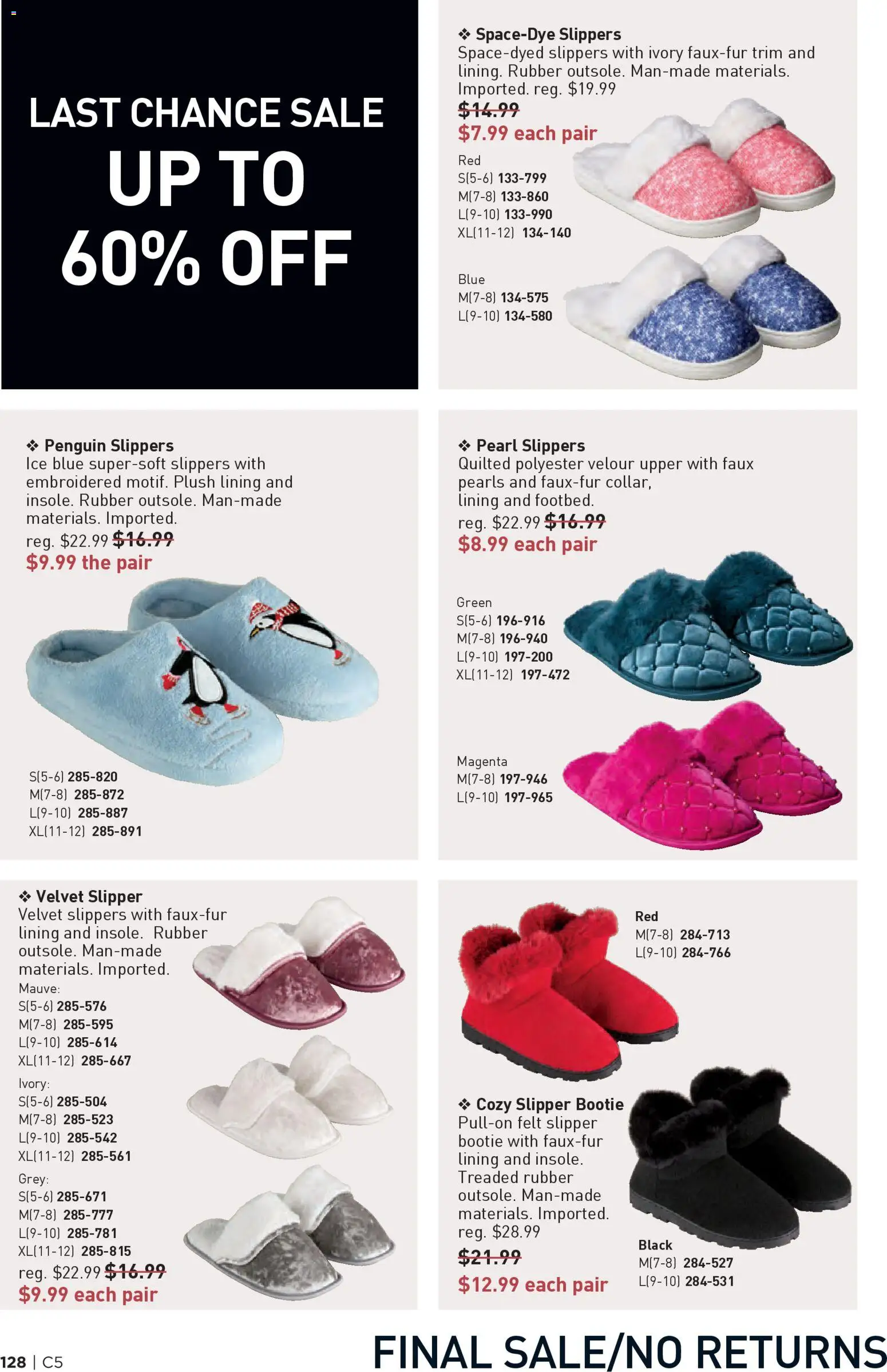 Avon Brochure - valid from 25.02.2026 | Page: 128 | Products: Trim, Slippers