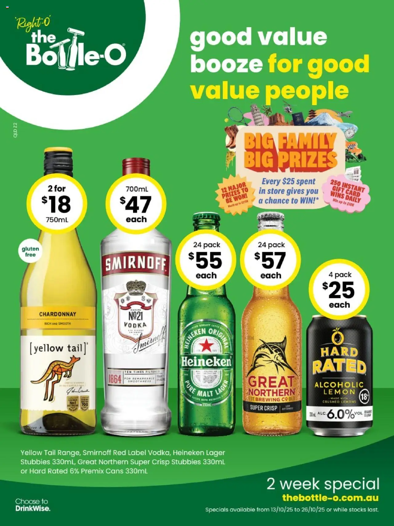 The Bottle-O catalogue - valid from 13.10.2025 | Page: 1 | Products: Vodka, Lemon