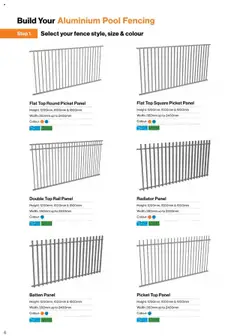 Preview of Bunnings Warehouse - Protectoral Aluminium and Glass Fencing Brochure - valid from 22.09.2025 | Page: 6 | Products: Fence, Radiator