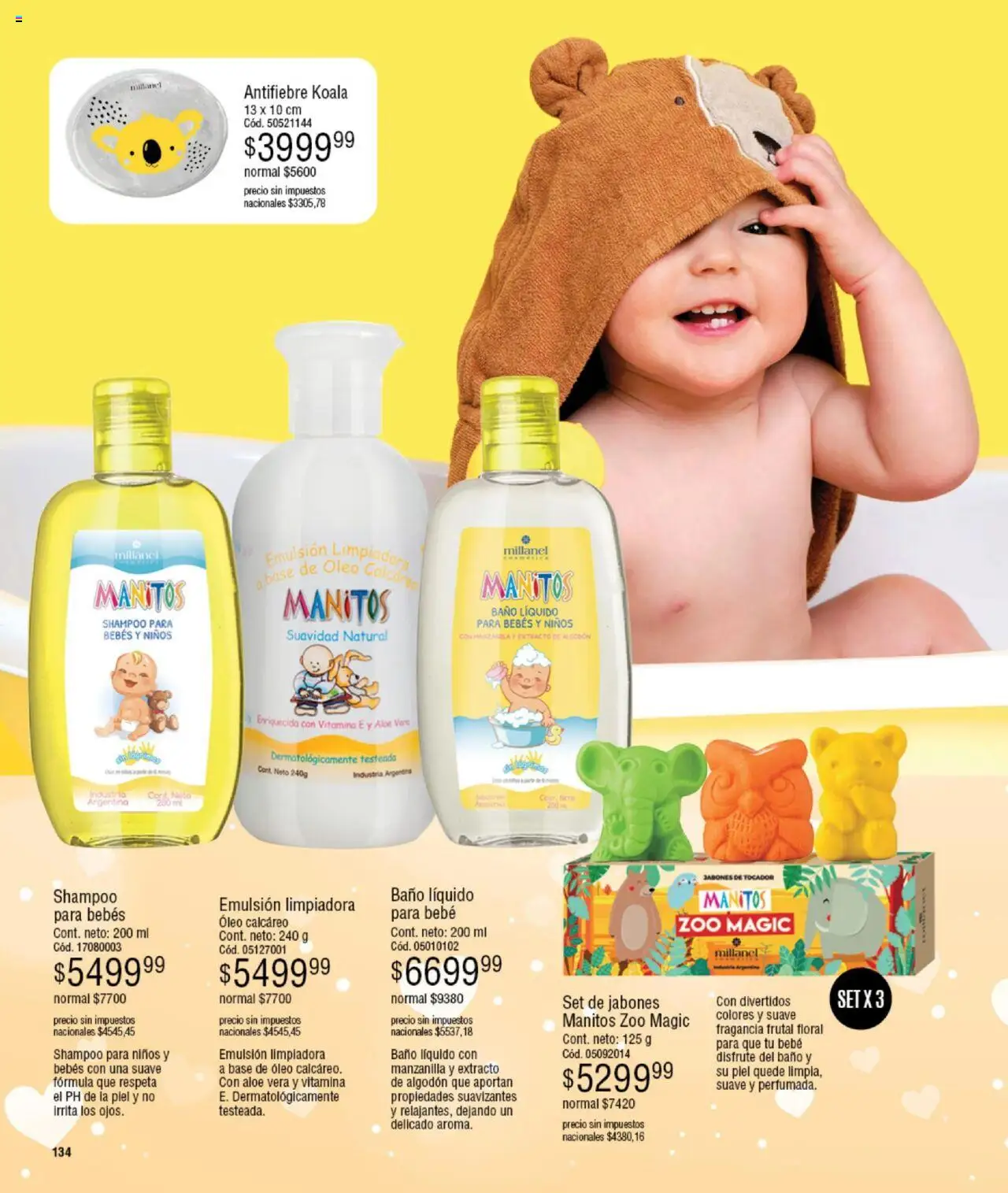 Millanel catálogo │ válido desde el 15.09.2025 | Página: 134 | Productos: Algodón, Baño, Shampoo, Emulsión