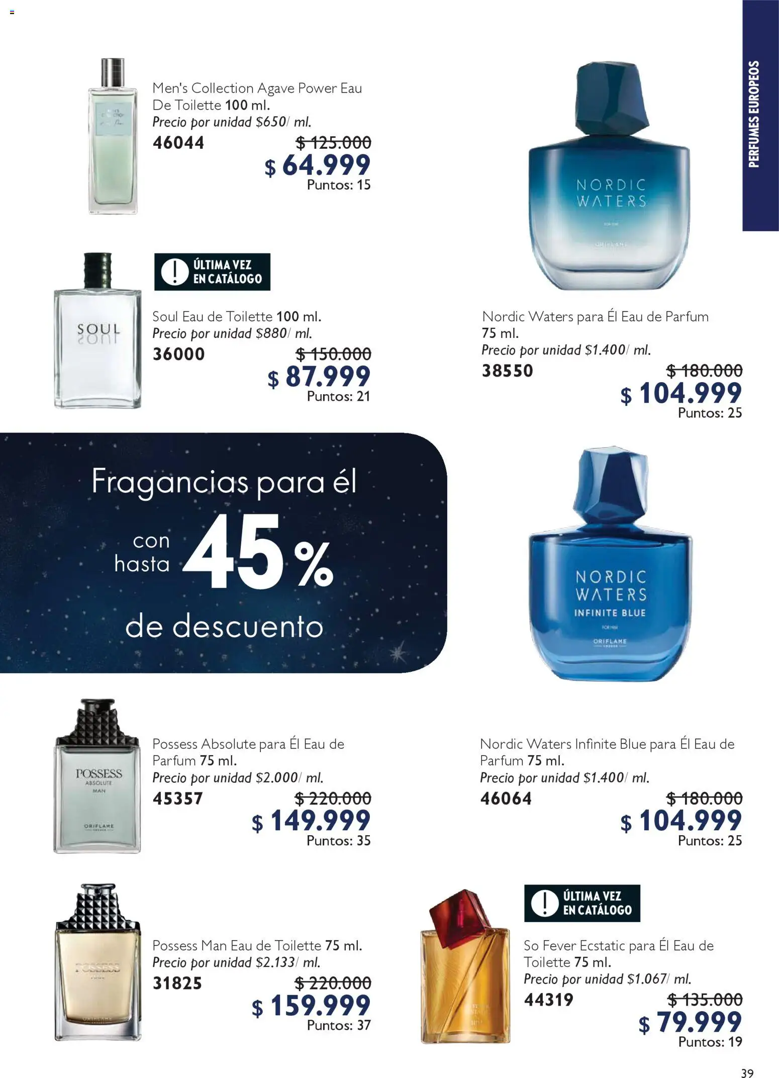 Oriflame revista - valida desde el 06.12.2025 | Página: 39 | Productos: Eau de toilette, Corta uñas