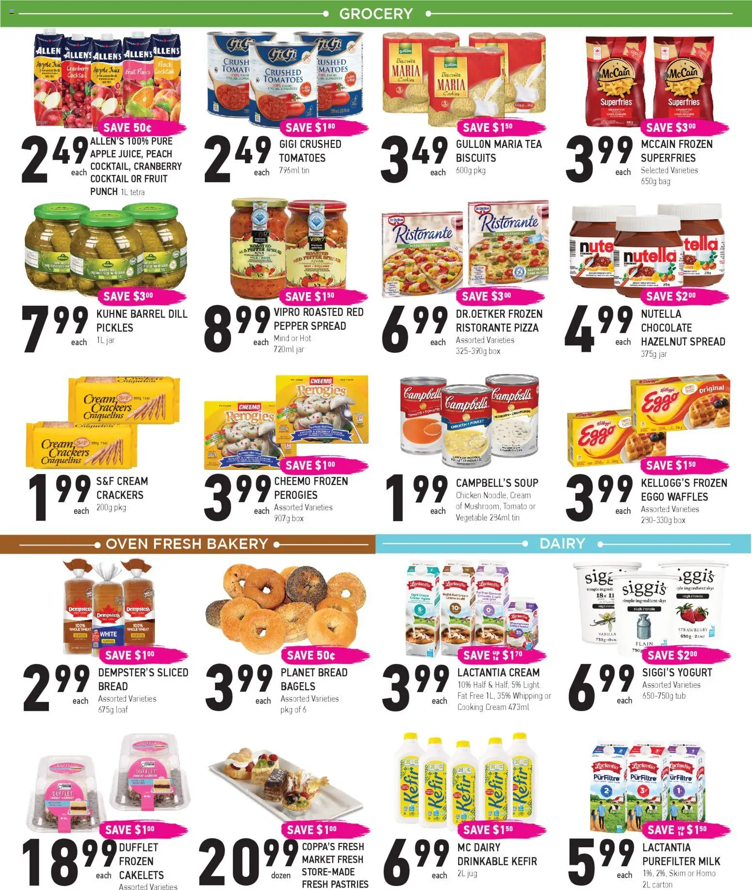 Coppas Fresh Market flyer valid from 05.03.2026 | Page: 3 | Products: Cream, Bag, Pizza, Chicken