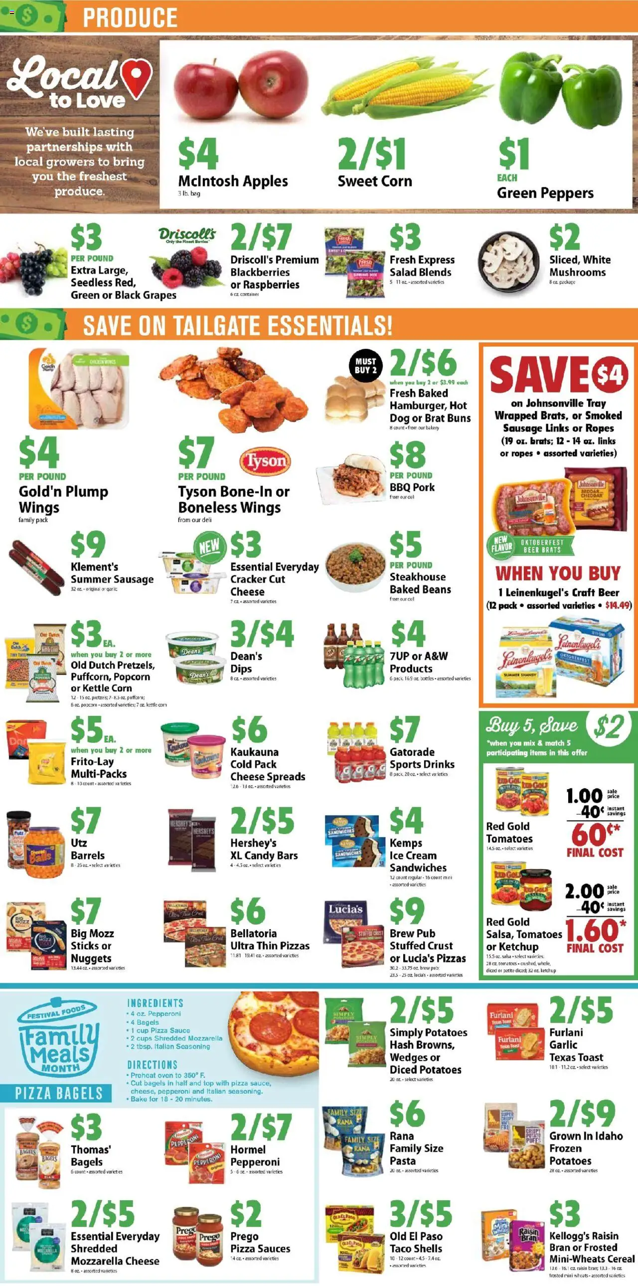 Festival Foods Weekly Ad - valid from 10.09.2025 | Page: 2 | Products: Corn, Apples, Salad, Sausage