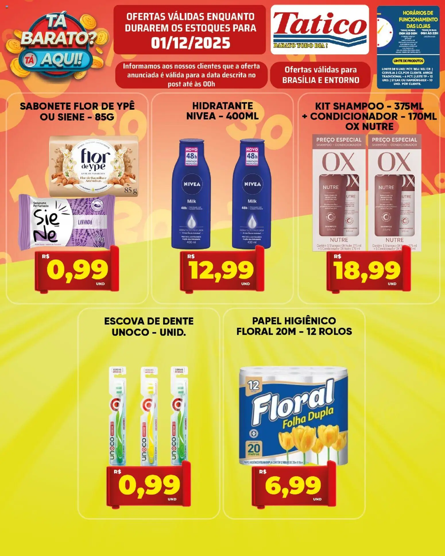 Tatico Folheto - válido de 01.12.2025 | Página: 11 | Produtos: Shampoo, Escova, Escova de dente, Sabonete