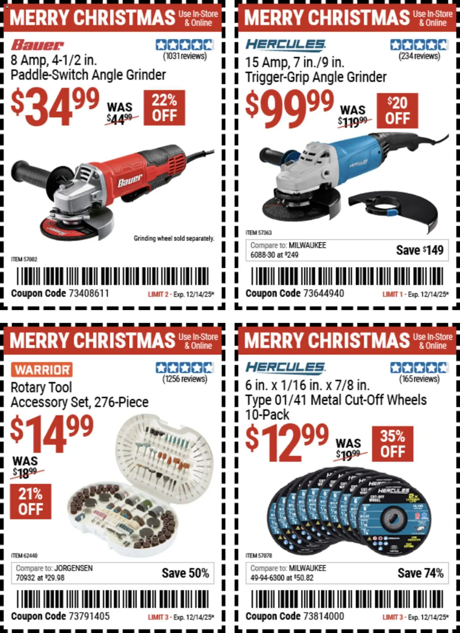 Harbor Freight Christmas Coupon Deals - valid from 02.12.2025 | Page: 7